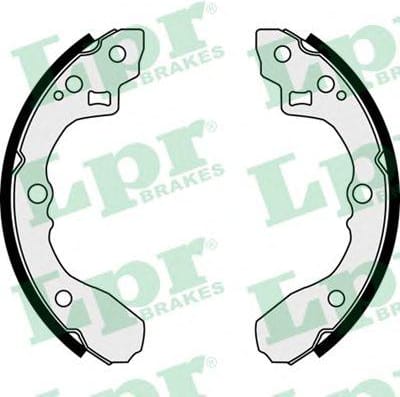LPR 08060 Колодки торм.бар.KIA RIO 1.3/1.5 00-02 (d 200mm)