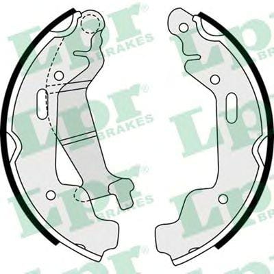 LPR 08110 Колодки торм.бар.SUZUKI ALTO 00-/IGNIS 03-/WAGON R+ 00-
