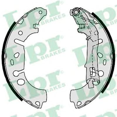 LPR 09100 Колодки торм.бар.FIAT GRANDE PUNTO 1.3D/1.4 05-/OPEL CORSA D 06- (228x40)