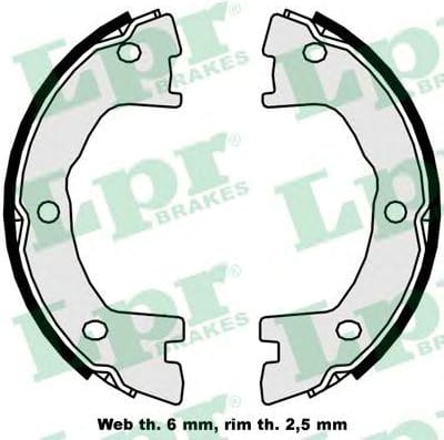 LPR 09250 Колодки ст.торм.IVECO DAILY d 170mm