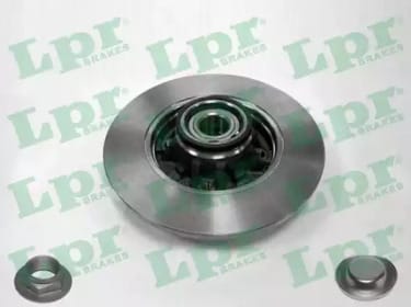 LPR P1011PCA Диск тормозной CITROEN C4 04-/PEUGEOT 308 07- задний с подшипником