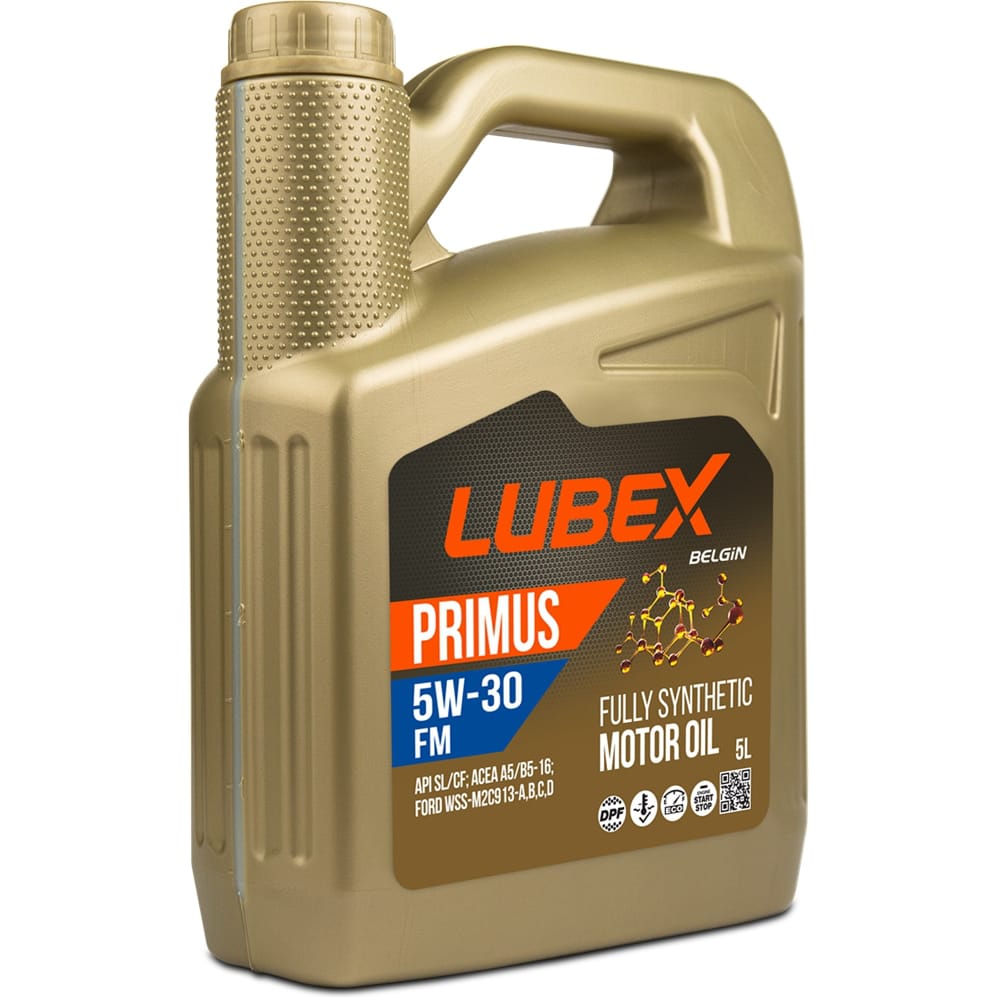 LUBEX L03413150405 Синтетическое моторное масло LUBEX PRIMUS FM 5W30 A5/B5 5л