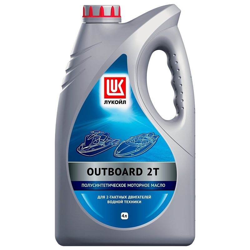 LUKOIL 1670489 Масло моторное OUTBOARD 2T полусинт., NMMA TC-W3, 4л.