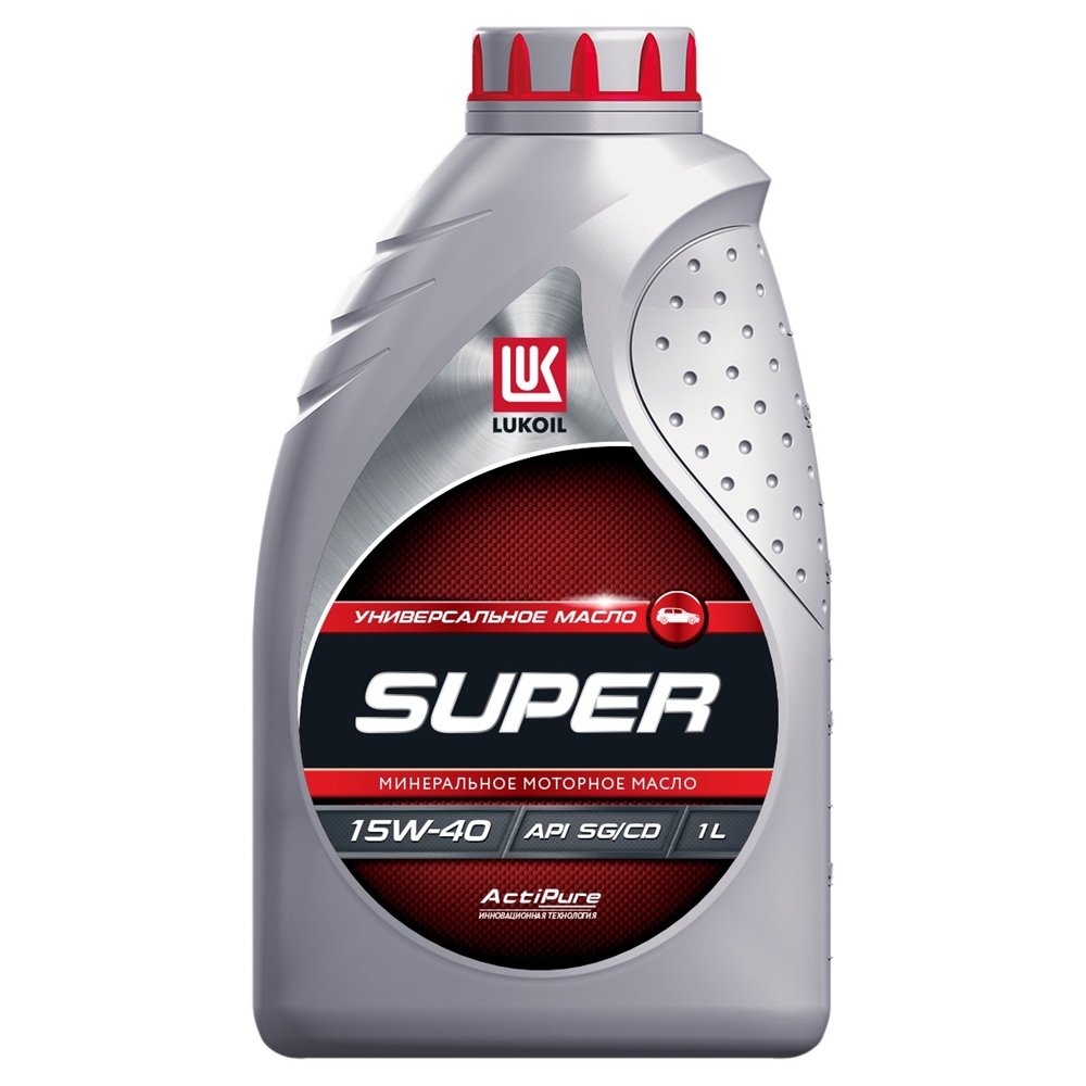 LUKOIL 19194 Масло ЛУКОЙЛ СУПЕР 15W40 SGCD 1л моторное (минер)