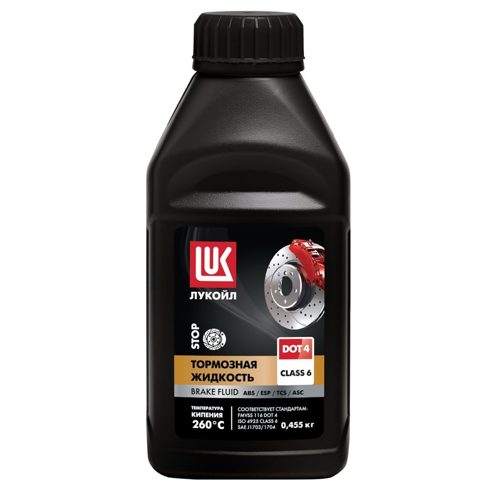 LUKOIL 3097257 Жидкость тормозная, DOT 4 кл.6, 0.455кг.
