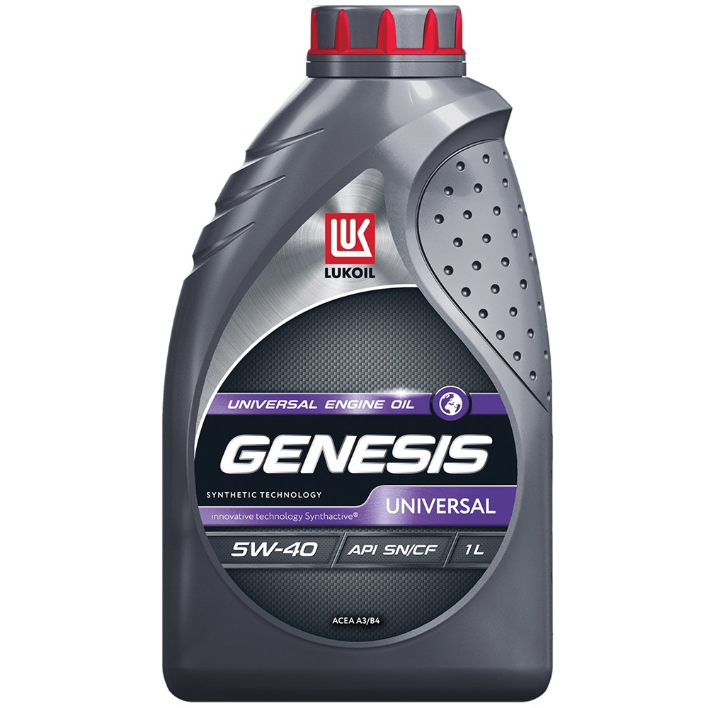 LUKOIL 3148630 Масло моторное GENESIS UNIVERSAL полусинт., SN, CF, SAE: 5W-40, 1л.