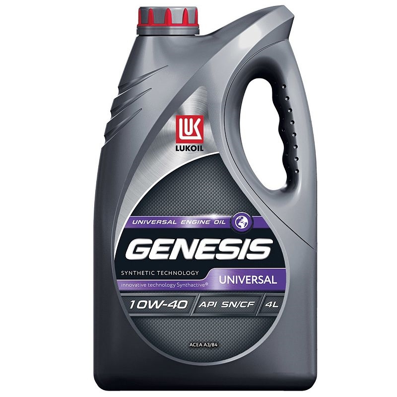 LUKOIL 3148646 Масло ЛУКОЙЛ GENESIS UNIVERSAL 10W40 4L моторное (синт)