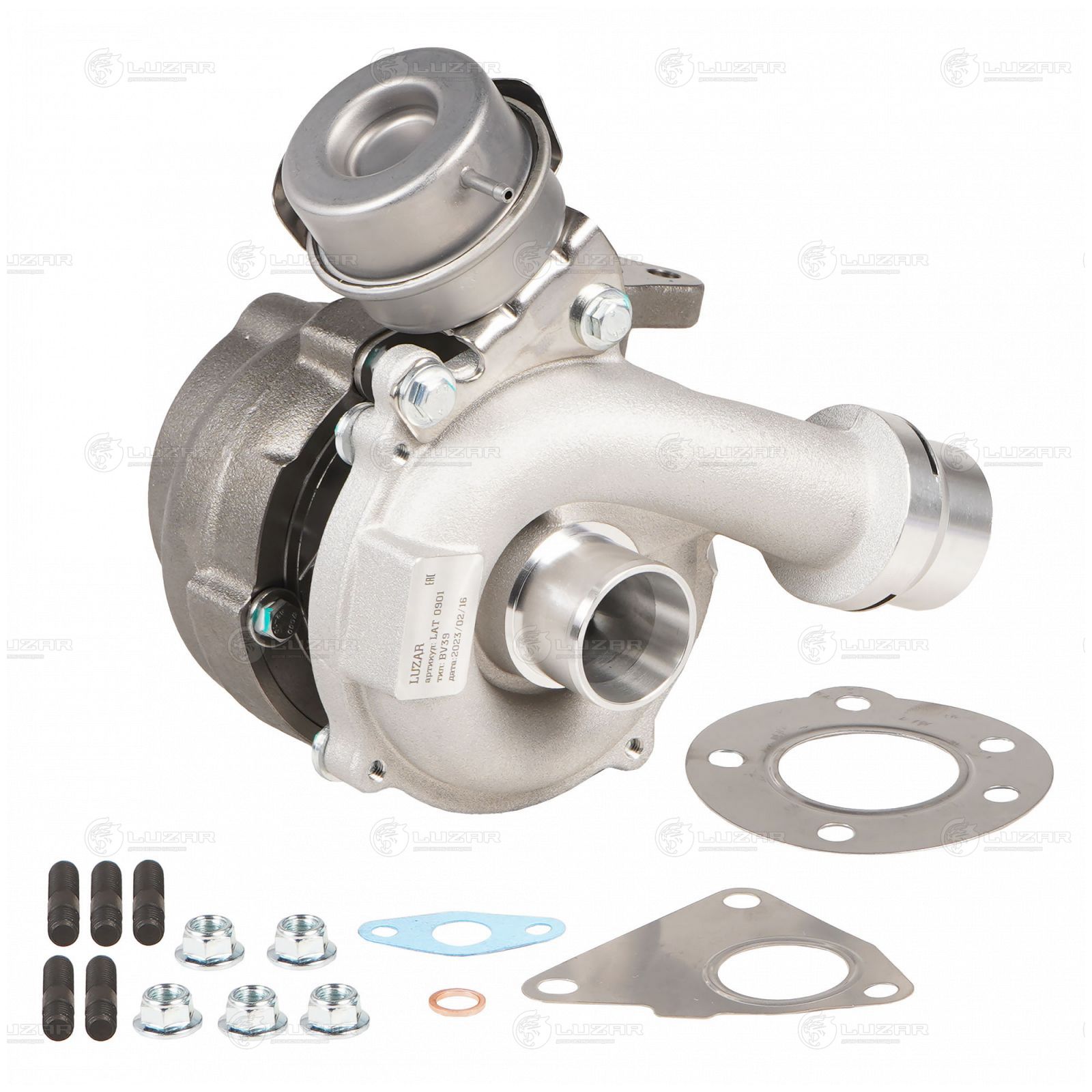 LUZAR LAT0901 Турбокомпрессор для а/м Renault Megane (02-)/Scenic (03-) 1.5dCi [K9K] (тип BV39) (LAT 0901)