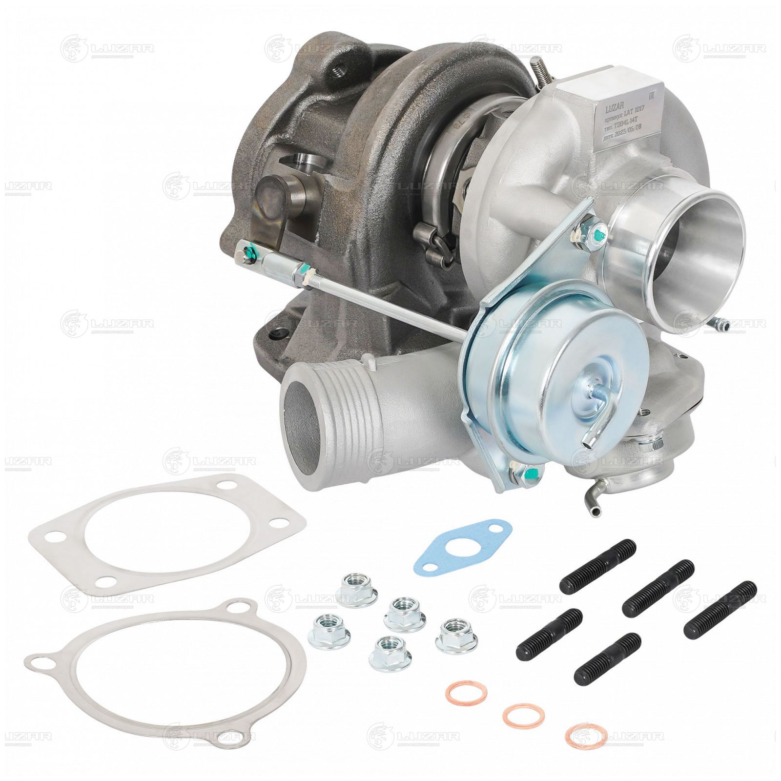 LUZAR LAT1017 Турбокомпрессор для а/м Volvo XC90 (02-)/XC70 (02-) 2.5T (тип TD04L) (LAT 1017)