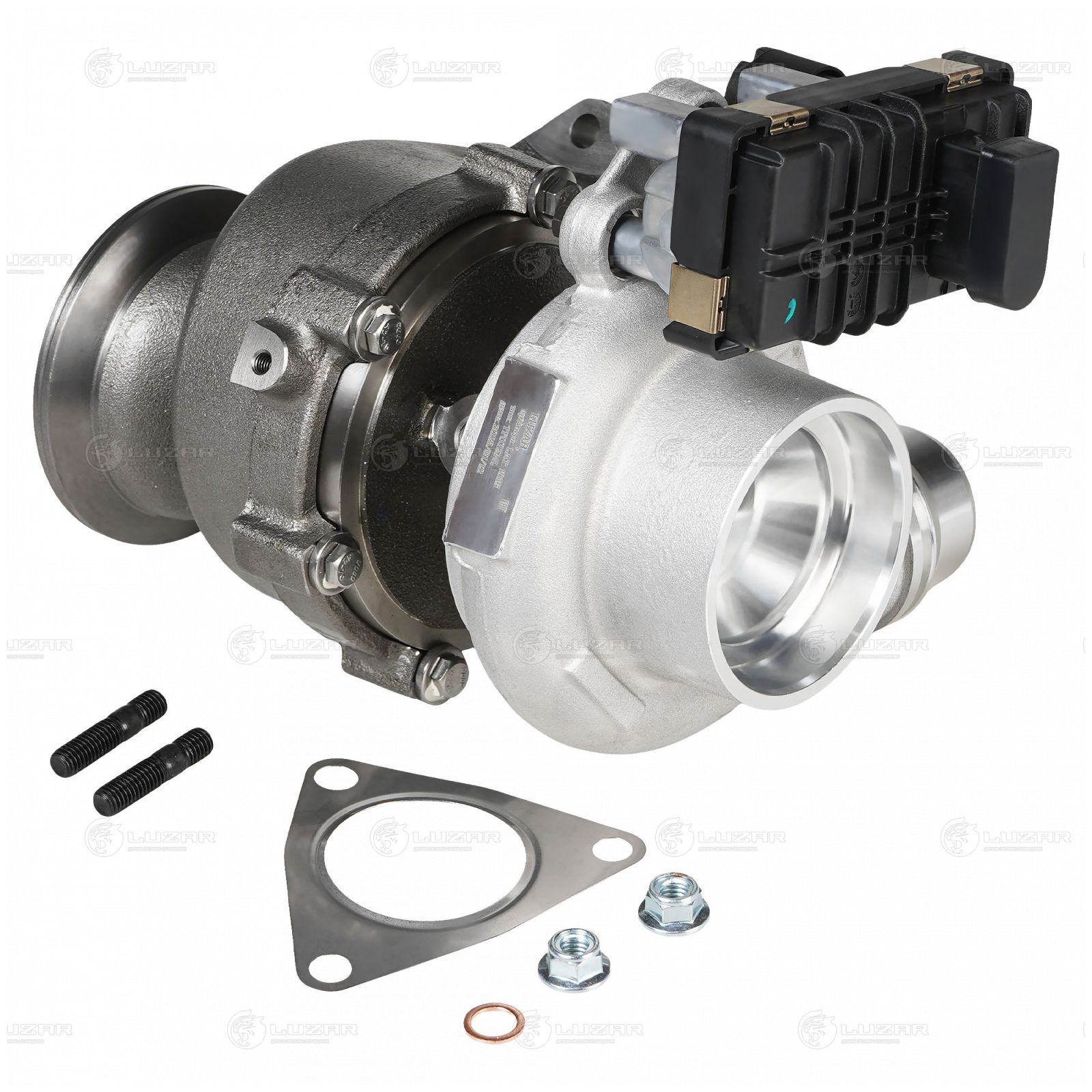 LUZAR LAT1018 Турбокомпрессор для а/м Land Rover Discovery Sport (14-)/Jaguar F-Pace (15-) 2.0D (тип TF035HL) (LAT