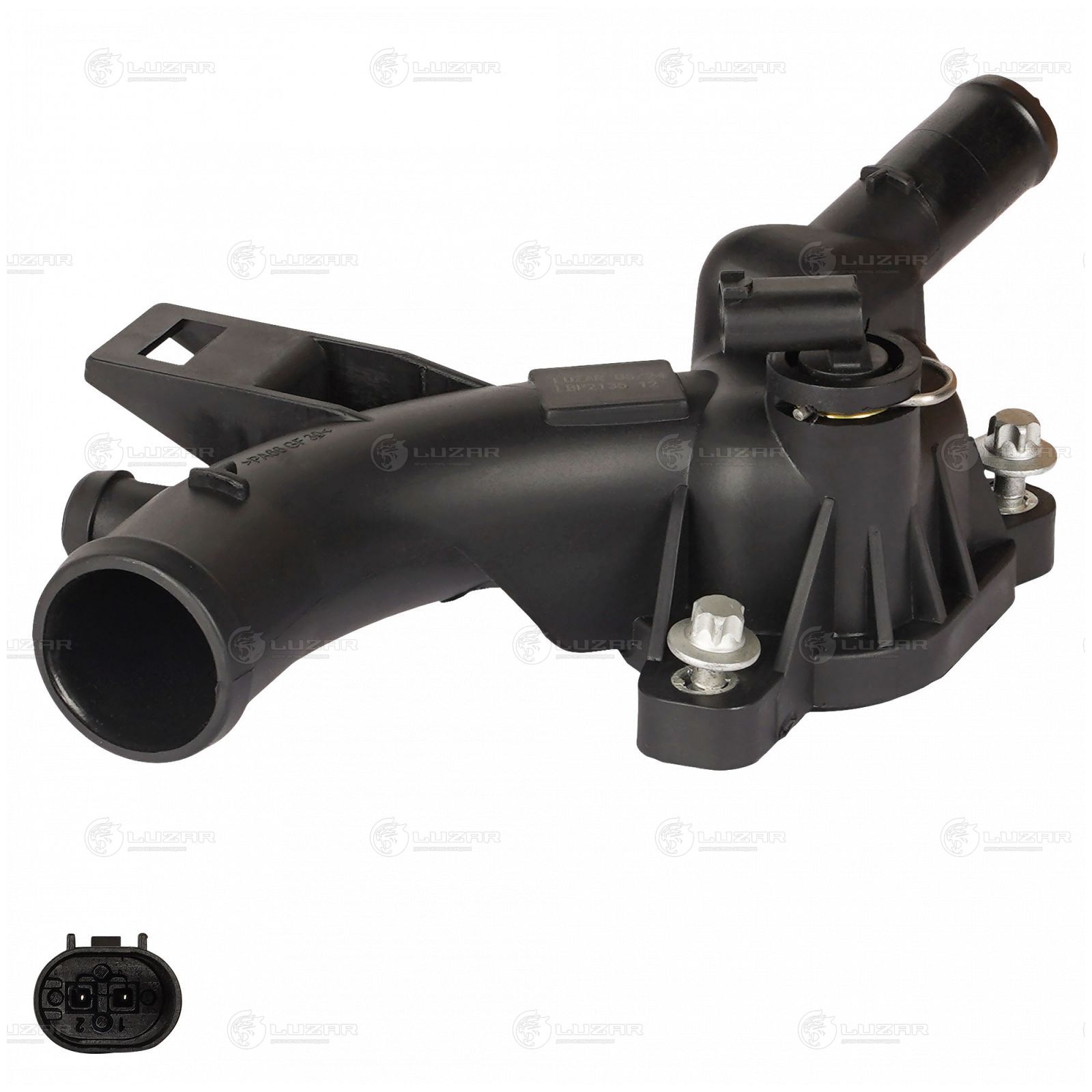 LUZAR LBP2135 Фланец системы охл. для а/м Opel Corsa D (06-)/Meriva B (10-) 1.2i/1.4i