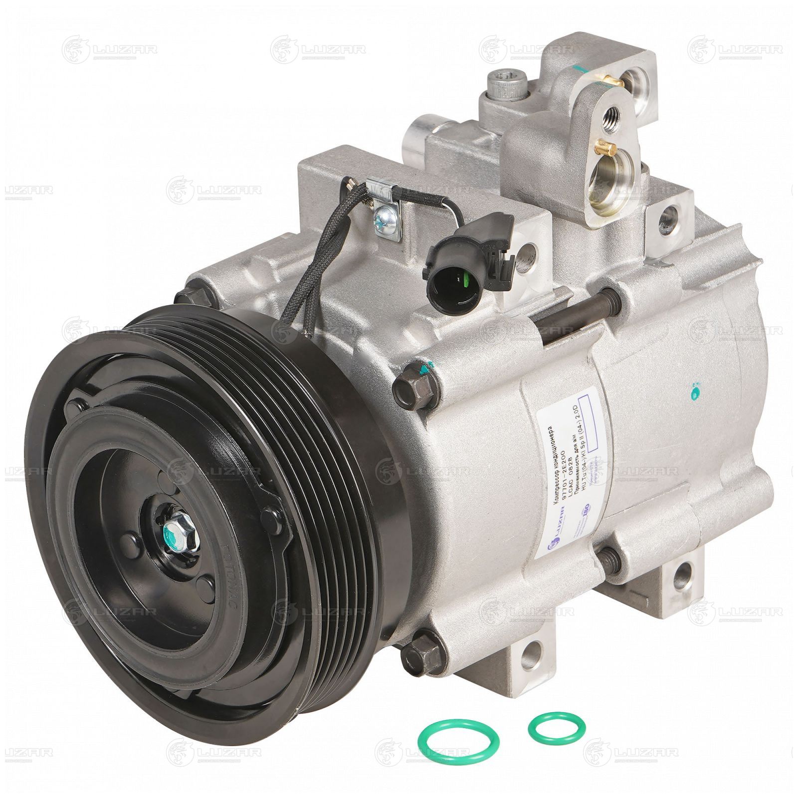 LUZAR LCAC0828 Компрессор кондиц. для а/м Hyundai Tucson (04-)/Kia Sportage II (04-) 2.0D (тип Halla) (LCAC