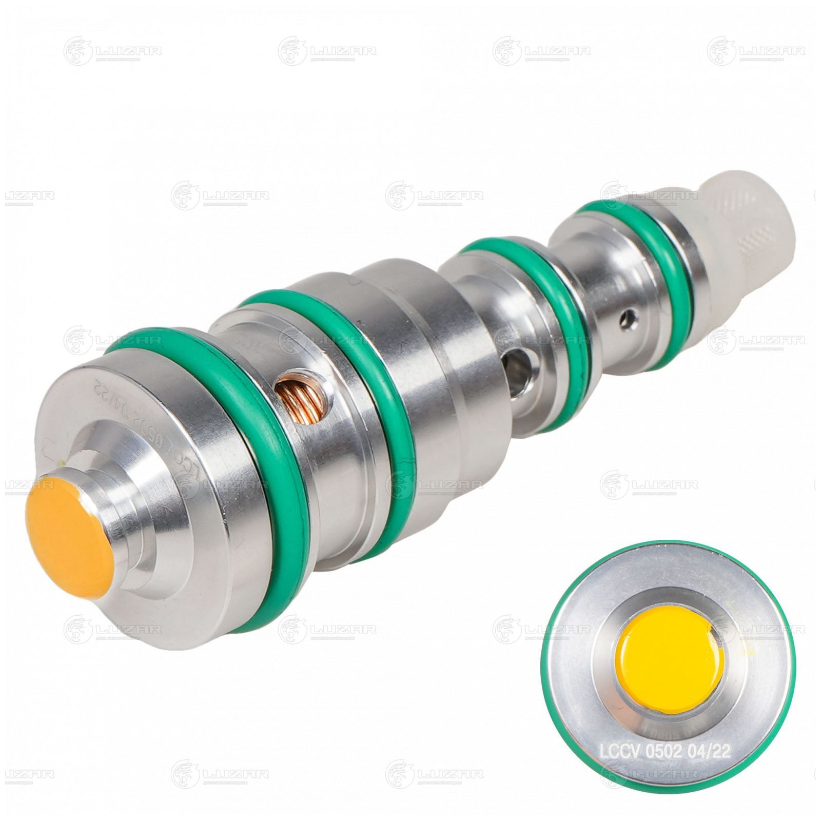 LUZAR LCCV0502 Клапан регулир. компрессора кондиц. CHEVROLET AVEO (02-) (тип DELPHI желтый)