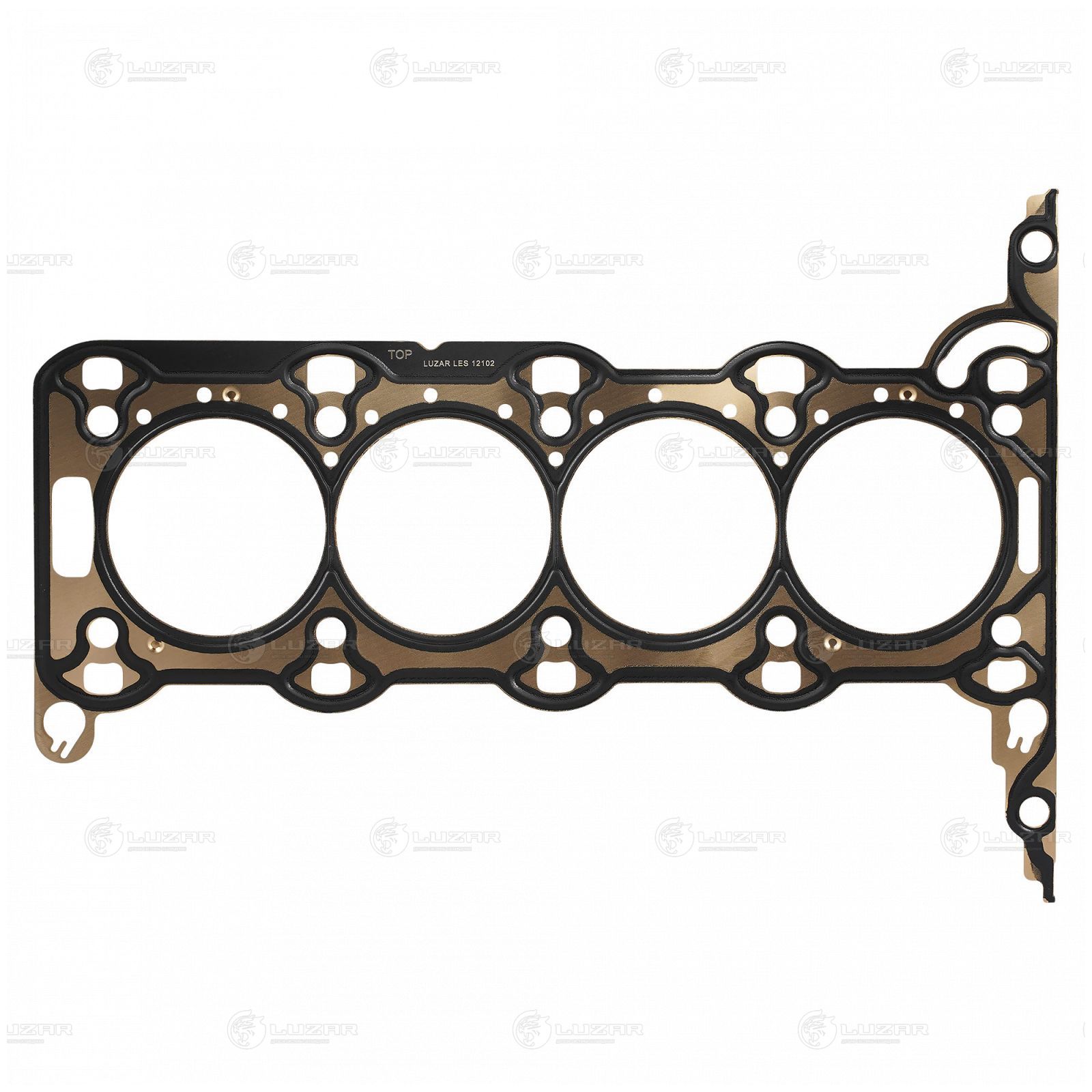 LUZAR LES12102 Прокладка ГБЦ для а/м Opel Corsa D (06-)/Astra H (04-)/Meriva A (03-) 1.2i/1.4i [Z12X, Z14X]