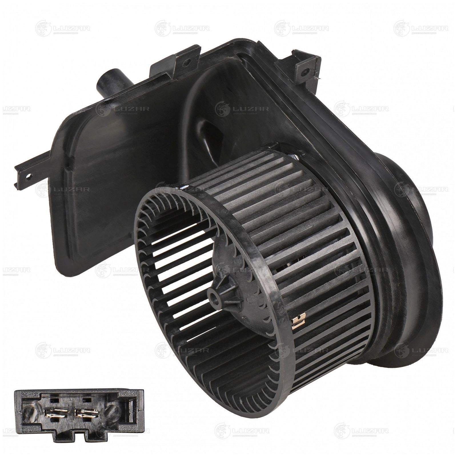 LUZAR LFH1807 Э/вентилятор отоп.VW GOLF III (91-)/POLO III (94-) A/C+