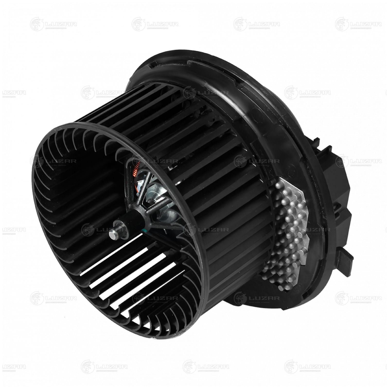 LUZAR LFH18K2 Э/вентилятор отоп. для а/м Skoda Octavia A5 (04-)/VW Golf V (03-) (с резист.) (auto A/C) (LFh