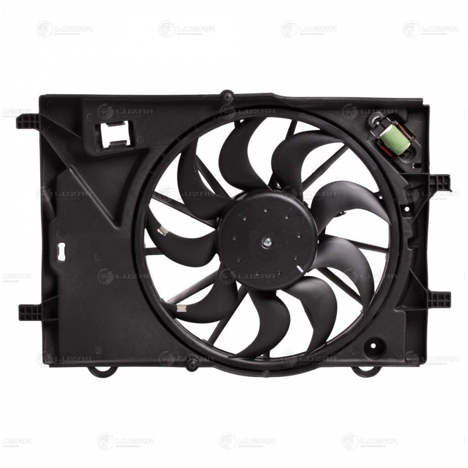 LUZAR LFK0595 Крыльчатка с электромотором CHEVROLET Aveo T300 (11-) OPEL MOKKA (13-)