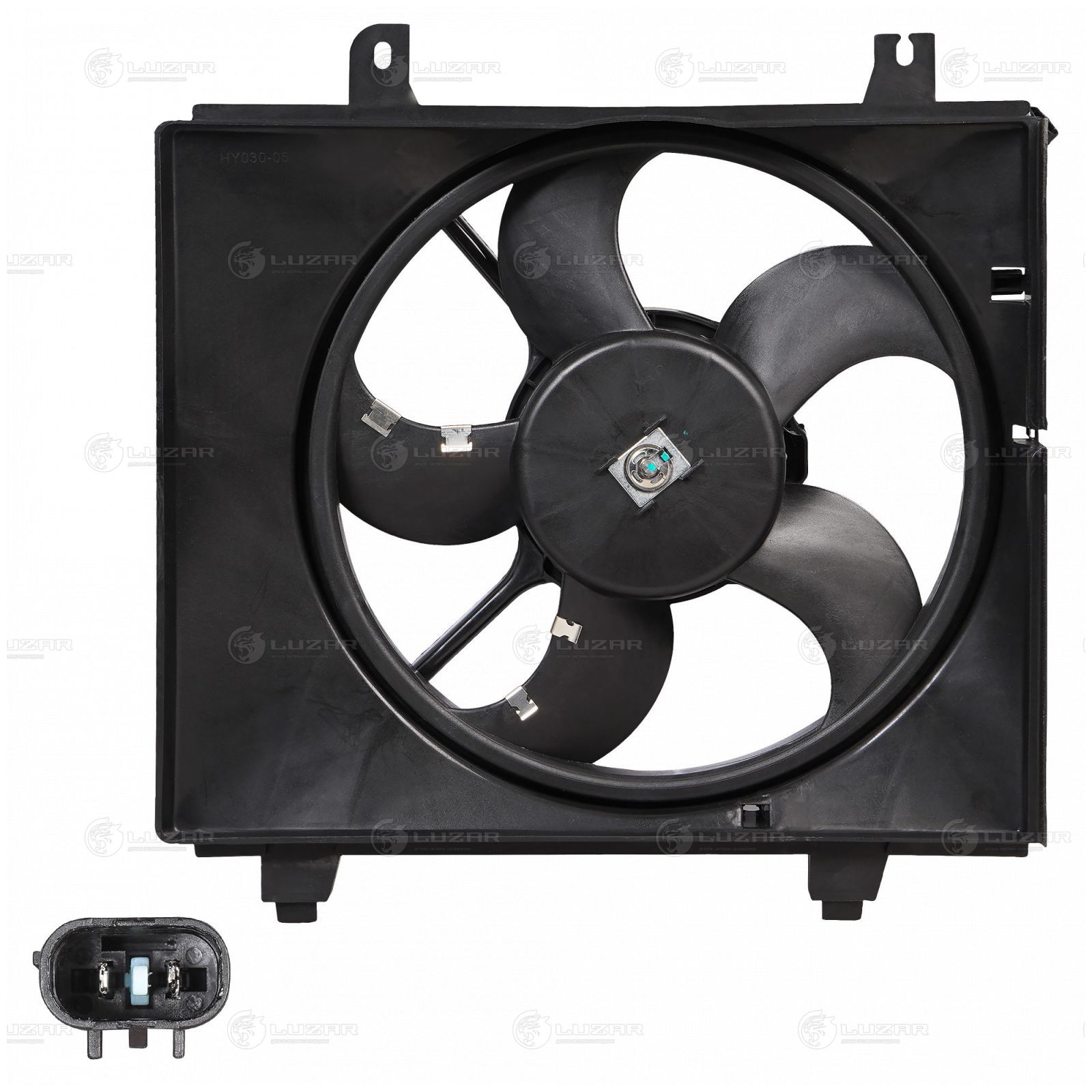 LUZAR LFK0817 Э/вентилятор охл. для а/м Hyundai Matrix (01-) 1.6i/1.8i (с кожухом) (LFK 0817)
