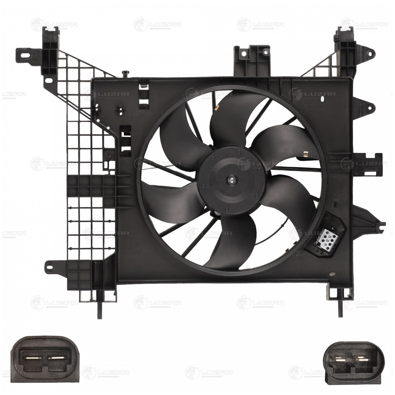 LUZAR LFK0951 Вентилятор радиатора RENAULT DUSTER 1.6/2.0 +A/C 10-