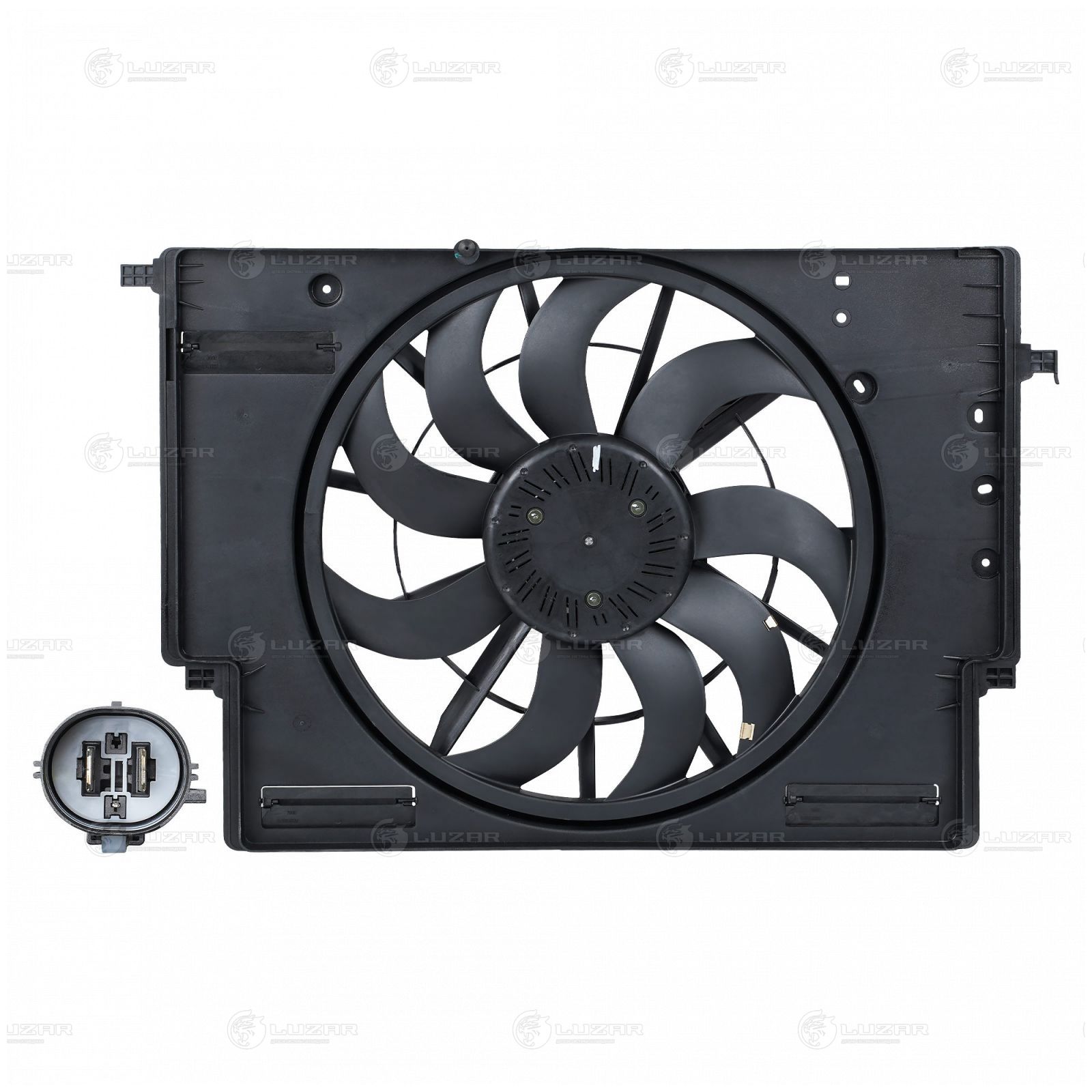 LUZAR LFK3045 Э/вентилятор охл. для а/м Geely Monjaro (21-)/Atlas II (23-) 2.0T (с кожухом) (LFK 3045)