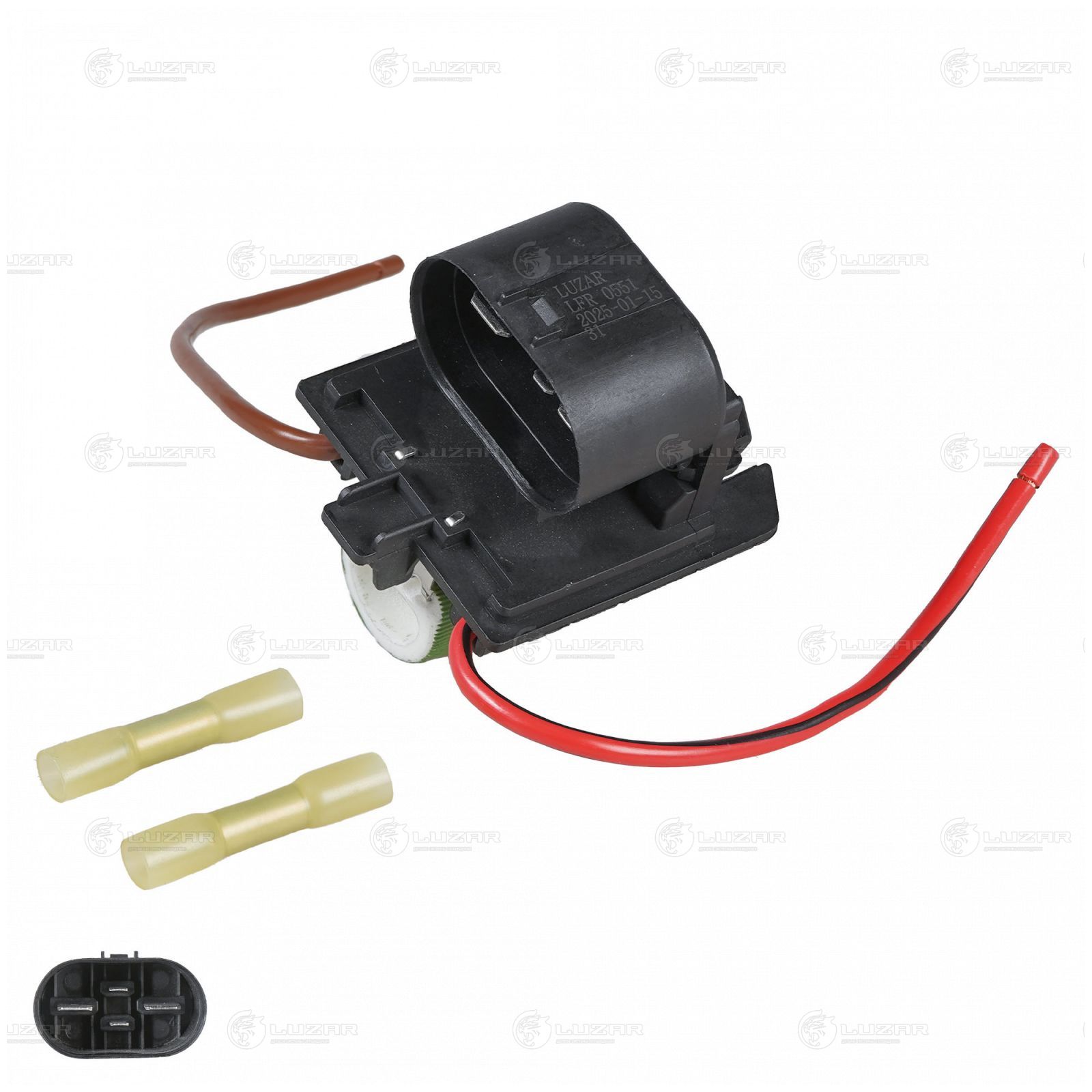 LUZAR LFR0551 Резистор э/вент. охл. для а/м Chevrolet Cruze (09-)/Opel Astra J (10-) (рем. комплект) (LFR 0551)