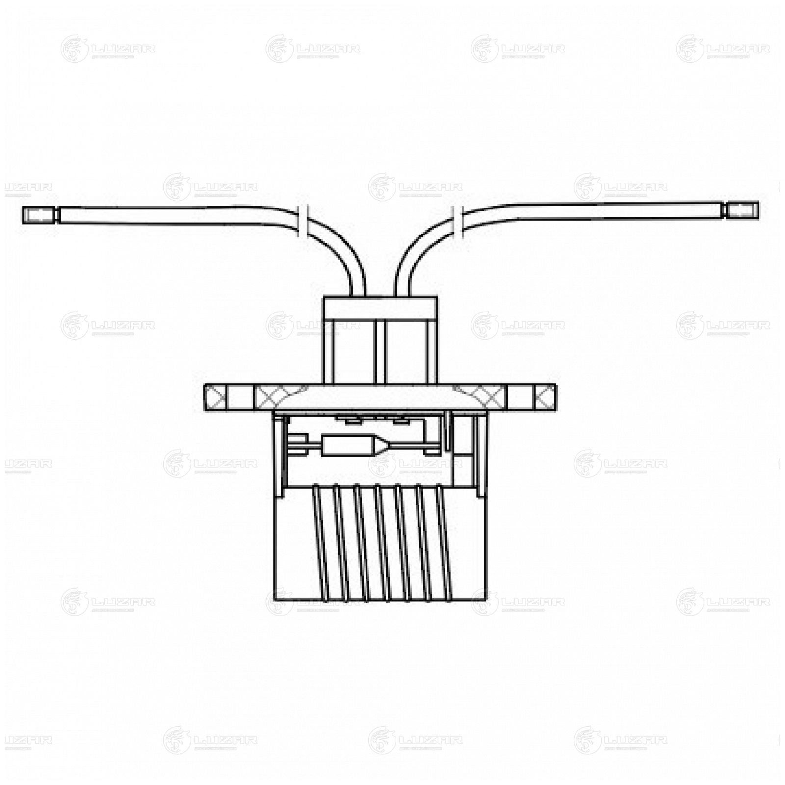 LUZAR LFR3023 Резистор э/вент. охл. для Geely Coolray (18-)/Emgrand (SS11) (21-) (рем. комплект) LUZAR LFR 3023