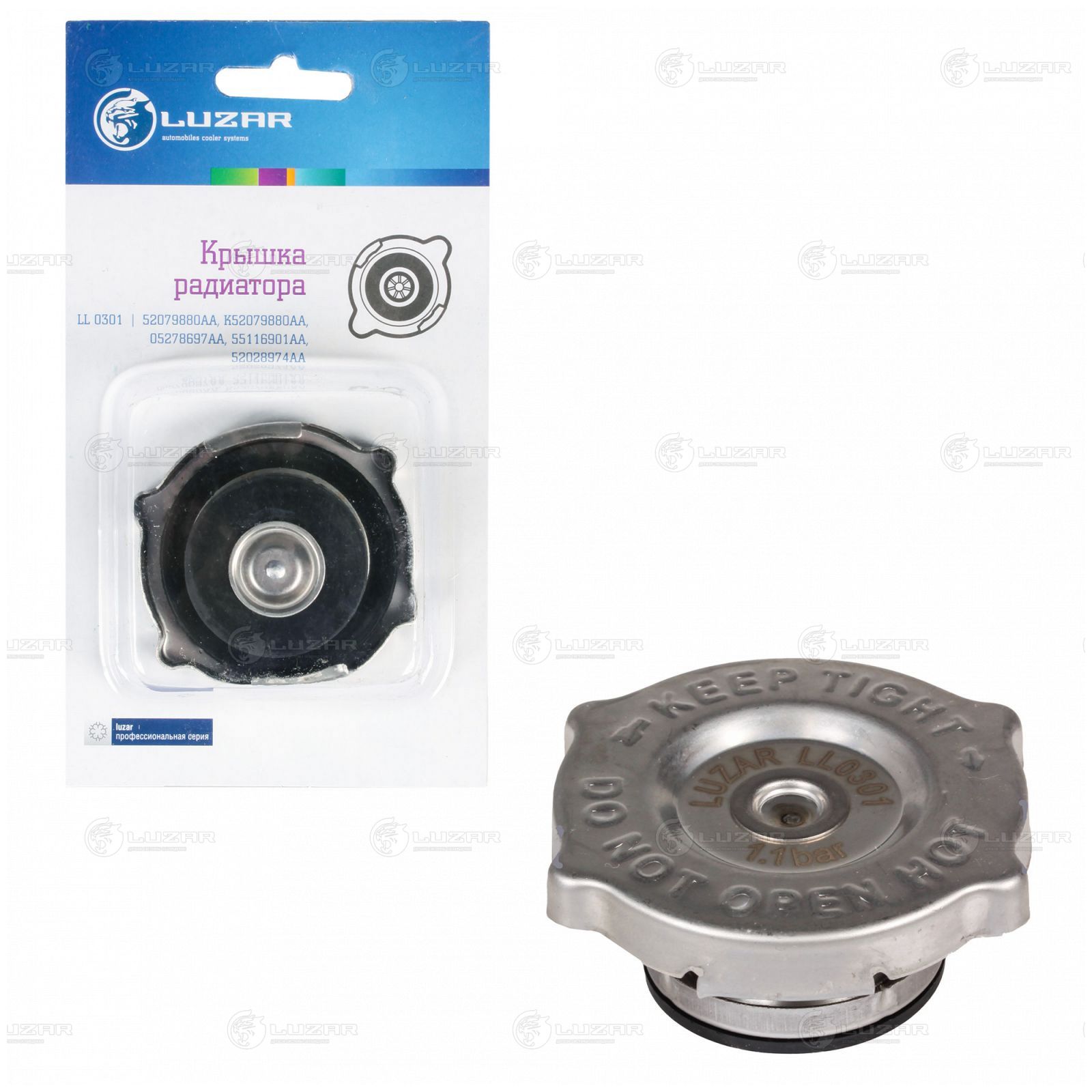 LUZAR LL0301 Крышка (пробка) радиатора для ам Dodge,Chrysler,Jeep 1.1 bar (LL 0301)