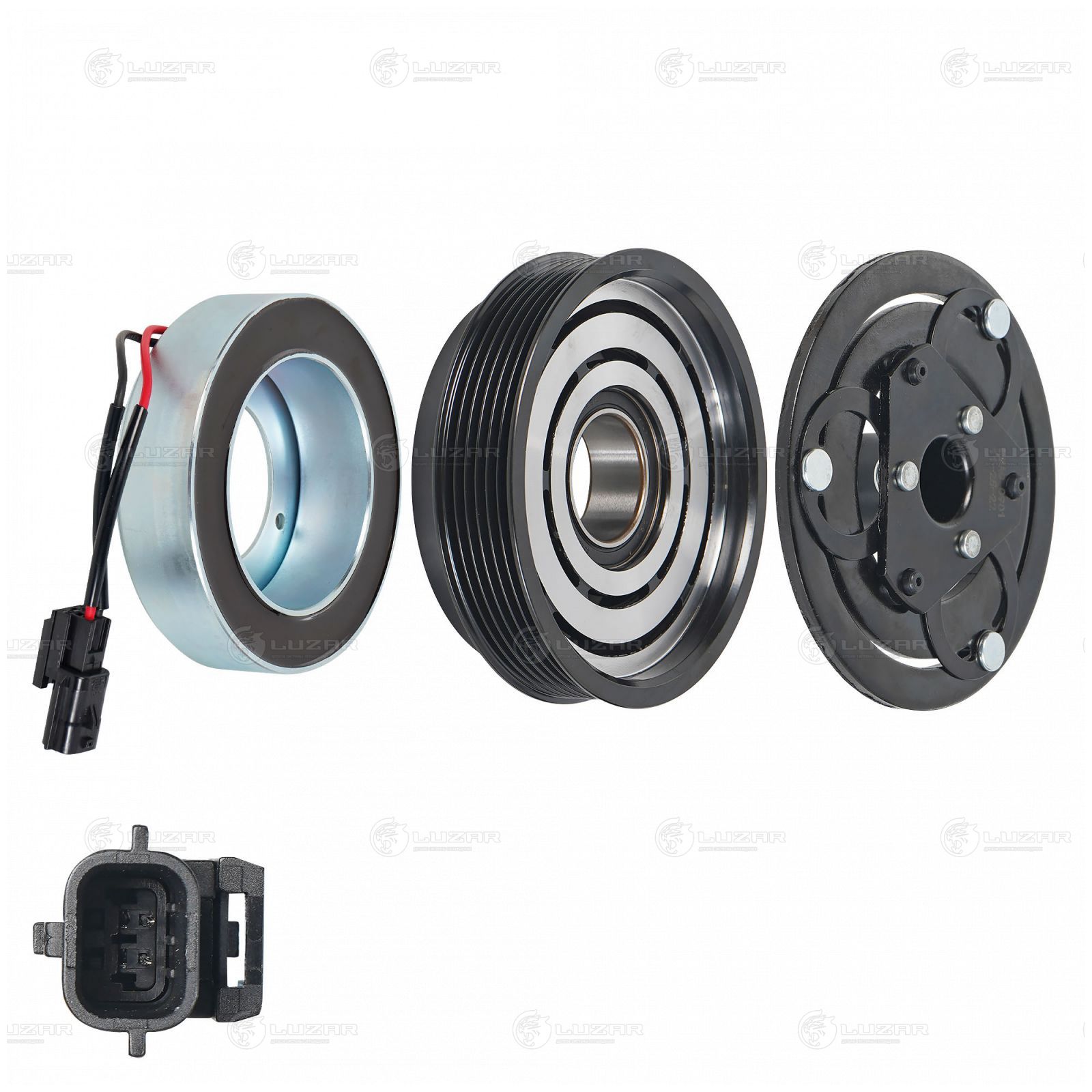 LUZAR LMAC0901 Муфта эл/магн. компрессора кондиц. RENAULT FLUENCE (10-)/LOGAN II (12-) 1.6I