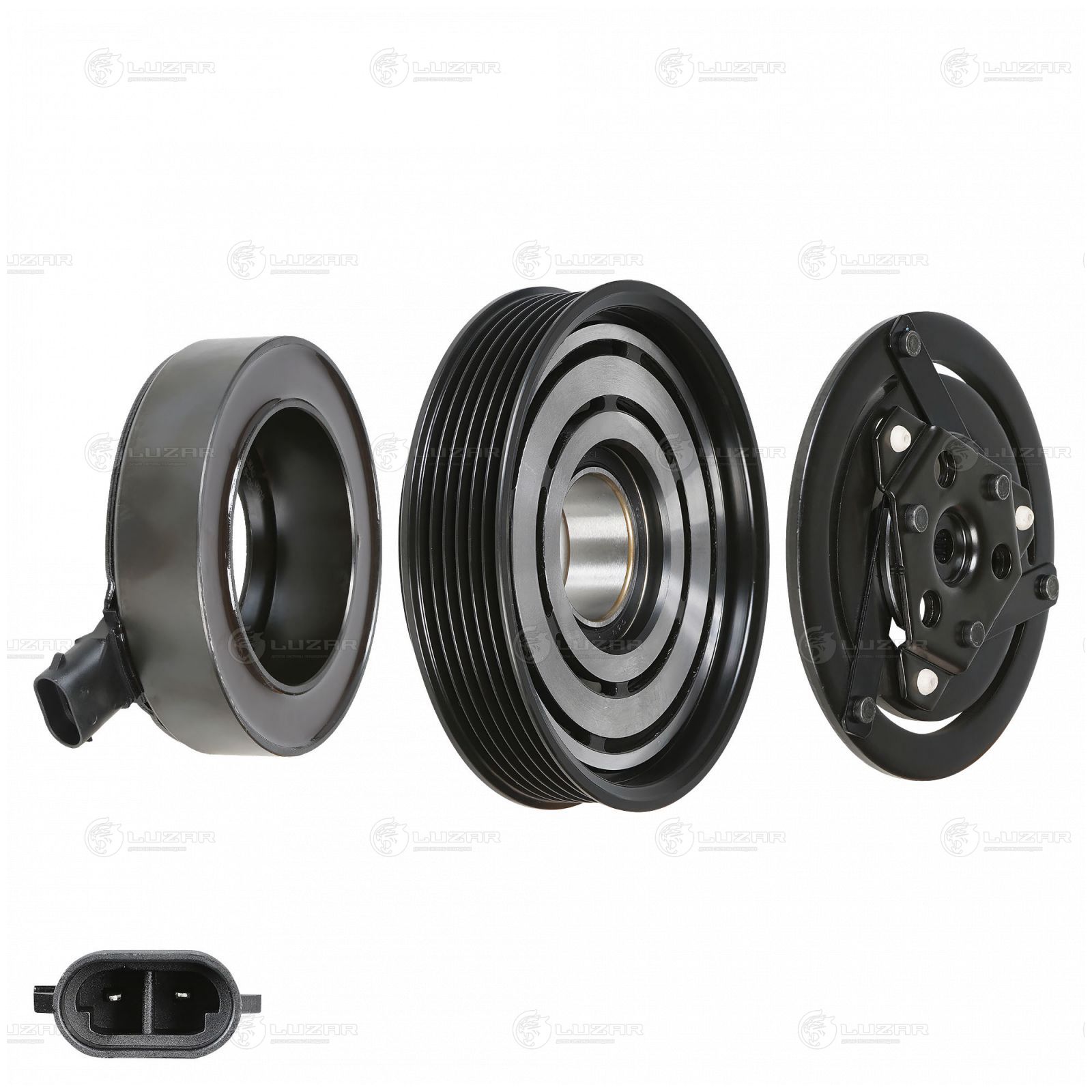 LUZAR LMAC0903 Муфта эл/магн. компрессора кондиц. для а/м Renault Megane II (02-) 1.4i/1.6i (LMAC 0903)