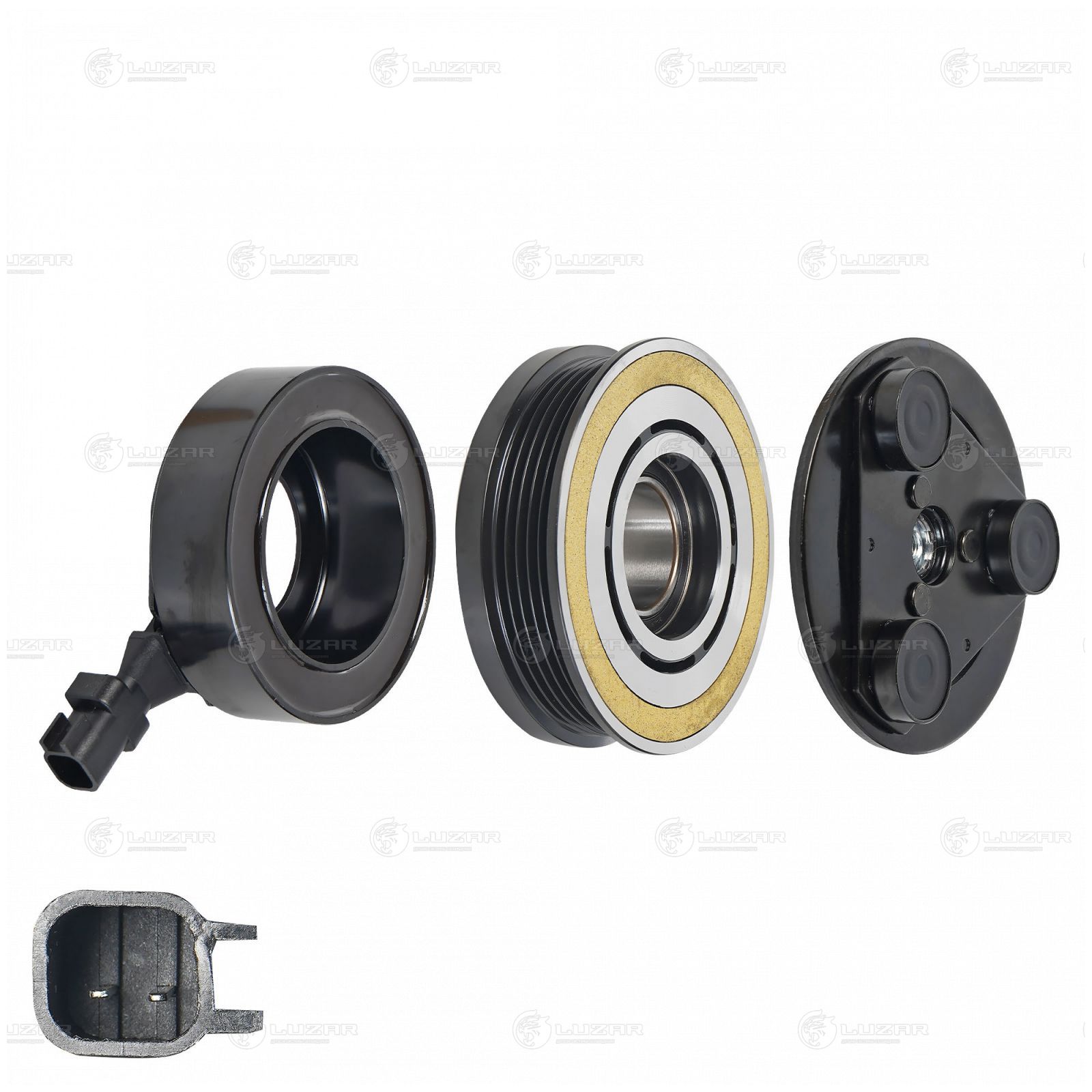 LUZAR LMAC1001 Муфта эл/магн. компрессора кондиц. FORD FOCUS II 1.4I/1.6I 05-