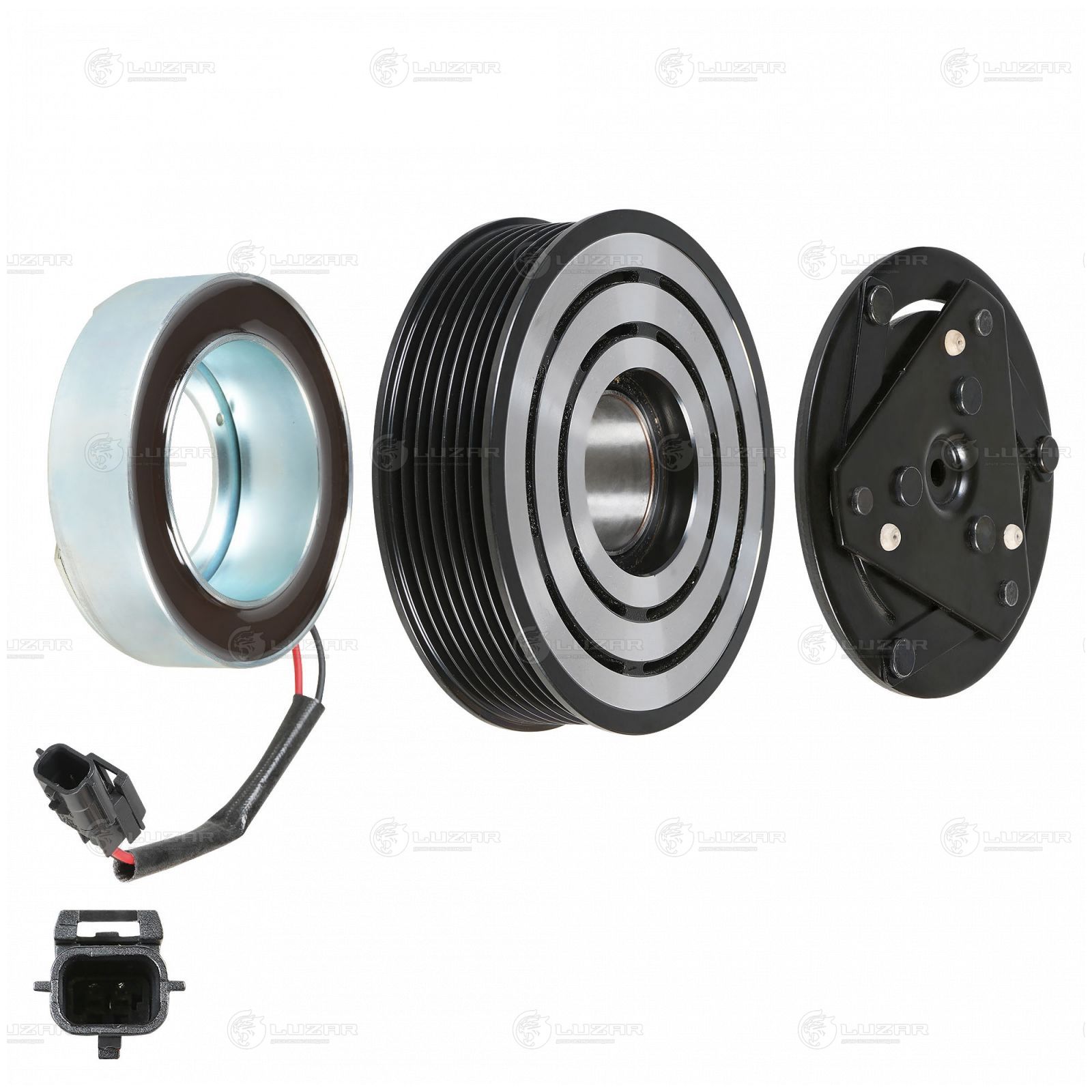 LUZAR LMAC1406 Муфта эл/магн. компрессора кондиц. для а/м Nissan Qashqai (06-) 1.6i (LMAC 1406)