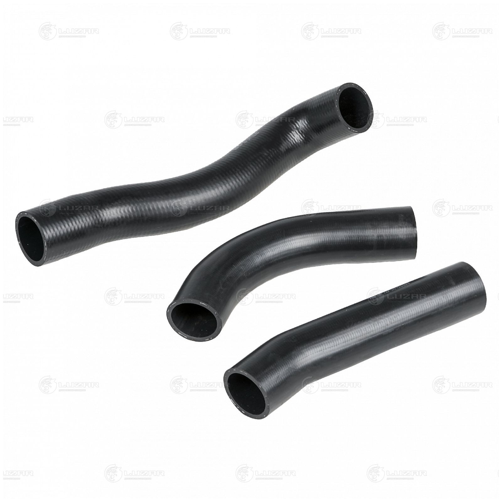 LUZAR LPK0300 Патрубки охл. для а/м ГАЗель Next (22-)/ГАЗель NN (22-) 2.5D [G] (EPDM, кмпл., 3 шт.) (LPK 0300)