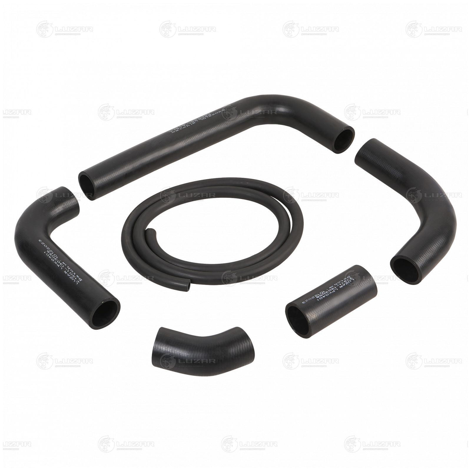 LUZAR LPK0401 Кмпл патрубков рад. охл. ZAZ-DAEWOO SENS (02-) 1.1I/1.3I (EPDM, 6 шт.)