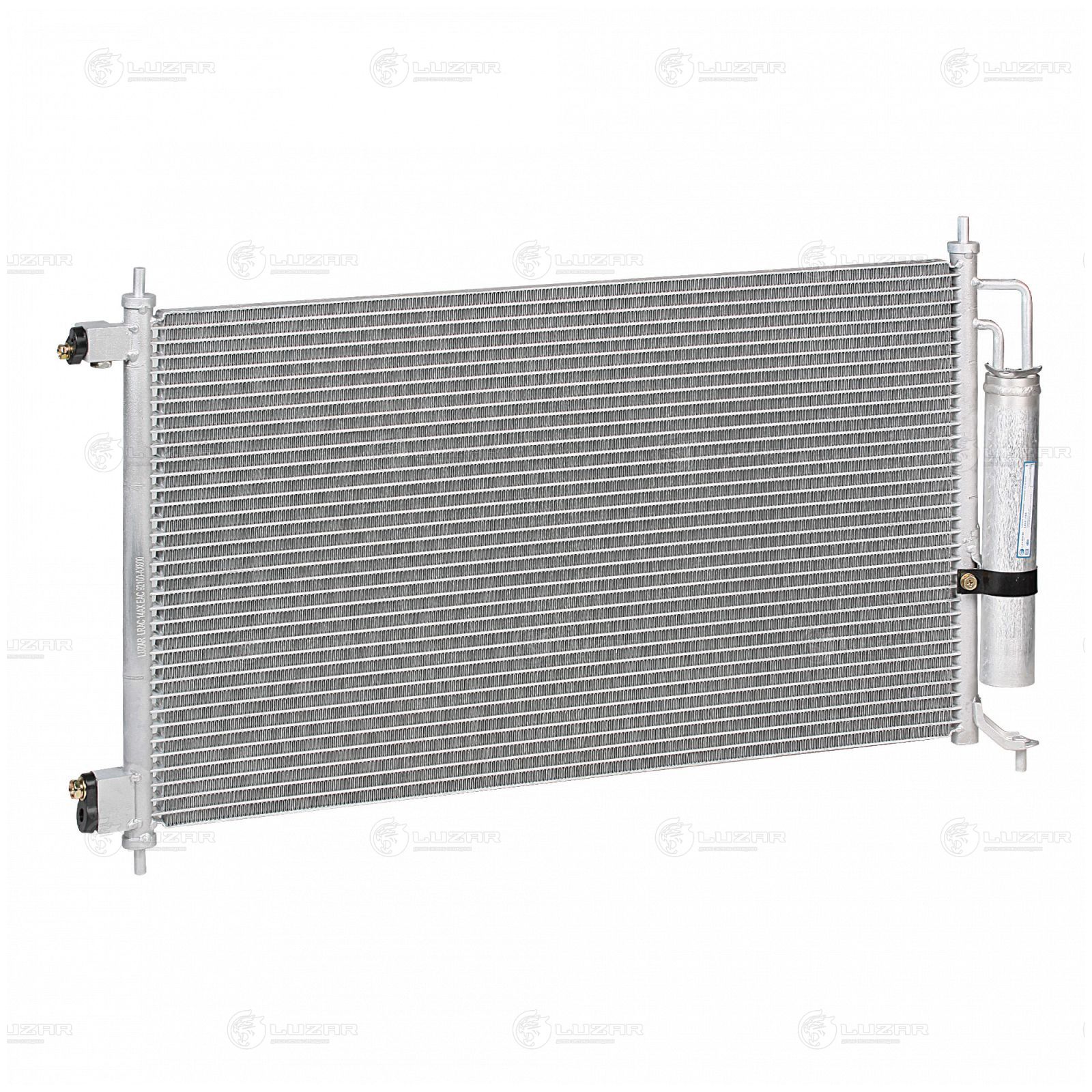 LUZAR LRAC14AX Радиатор кондиц. для а/м Nissan Note (06-)/Tiida (04-)/Juke (10-) (с ресивером) (LRAC 14AX)