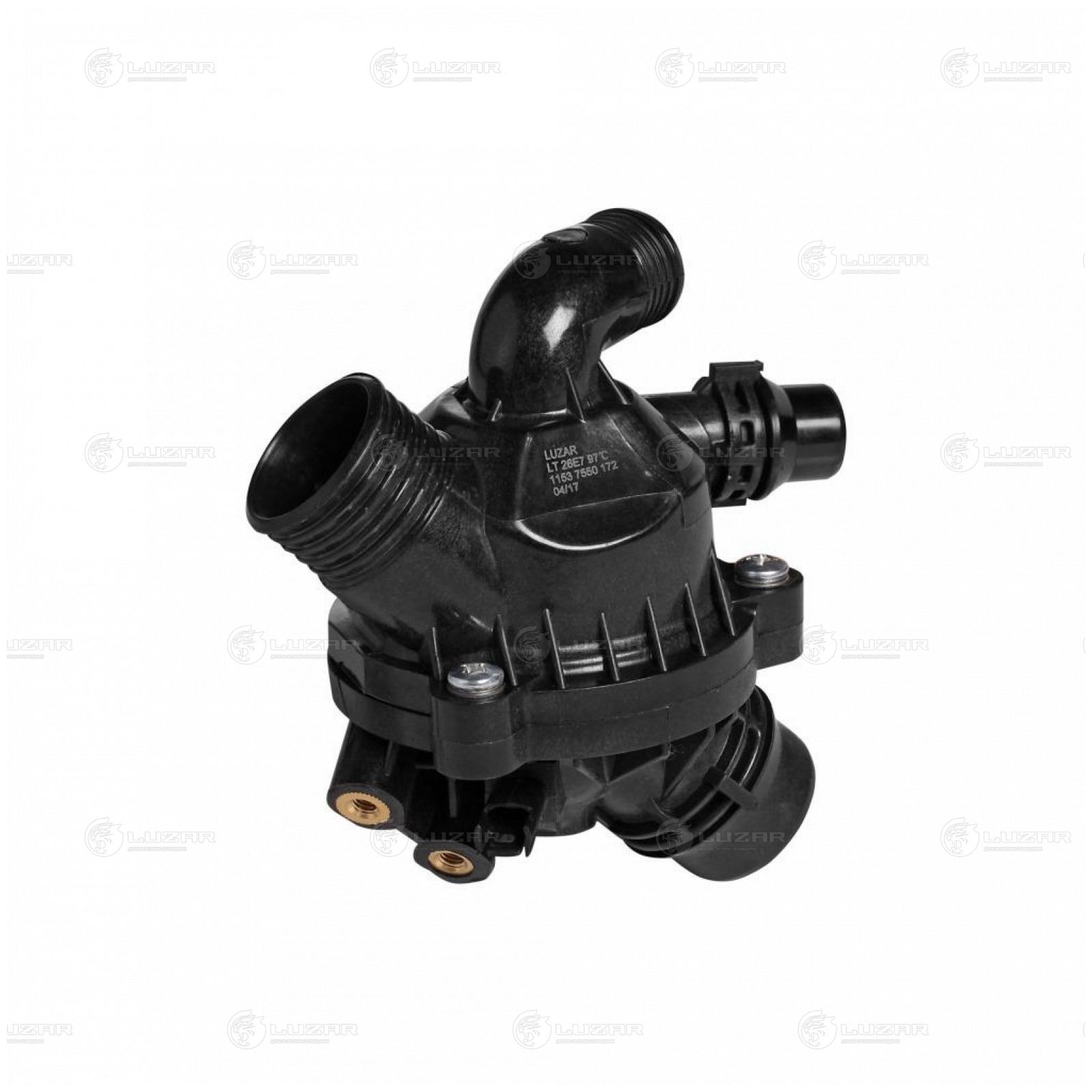 LUZAR LT26E7 Термостат для а/м BMW X5 (E70) (06-)/ X6 (E71) (08-) 3.0i (97°С) (с корпусом) (LT 26E7)