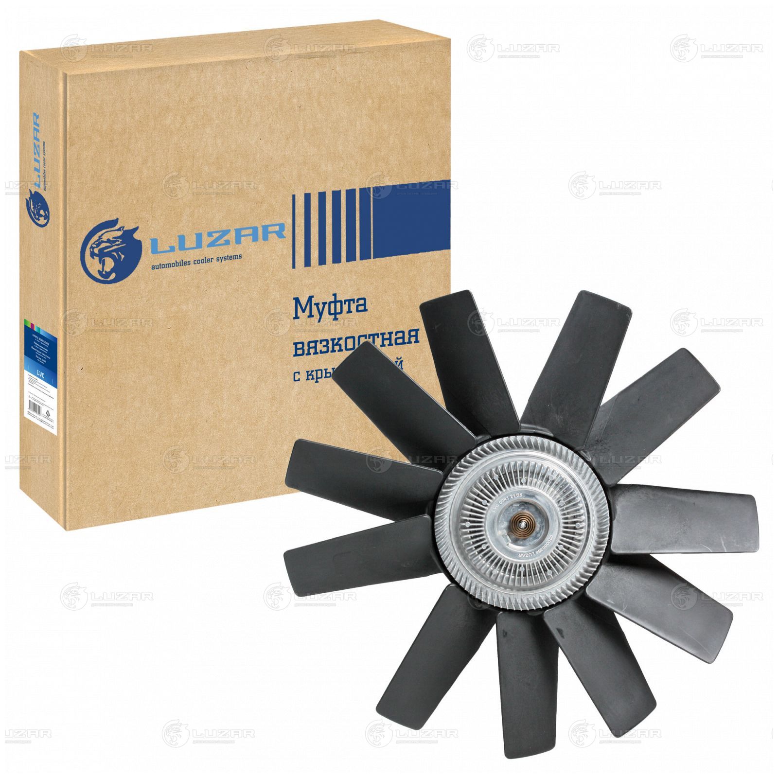 LUZAR LVC0341 Муфта вязкост. для а/м ГАЗон Next, ГАЗ 3308, ПАЗ Вектор Next c дв. ЯМЗ-5344 (с крыльч.) (LVC 0341)