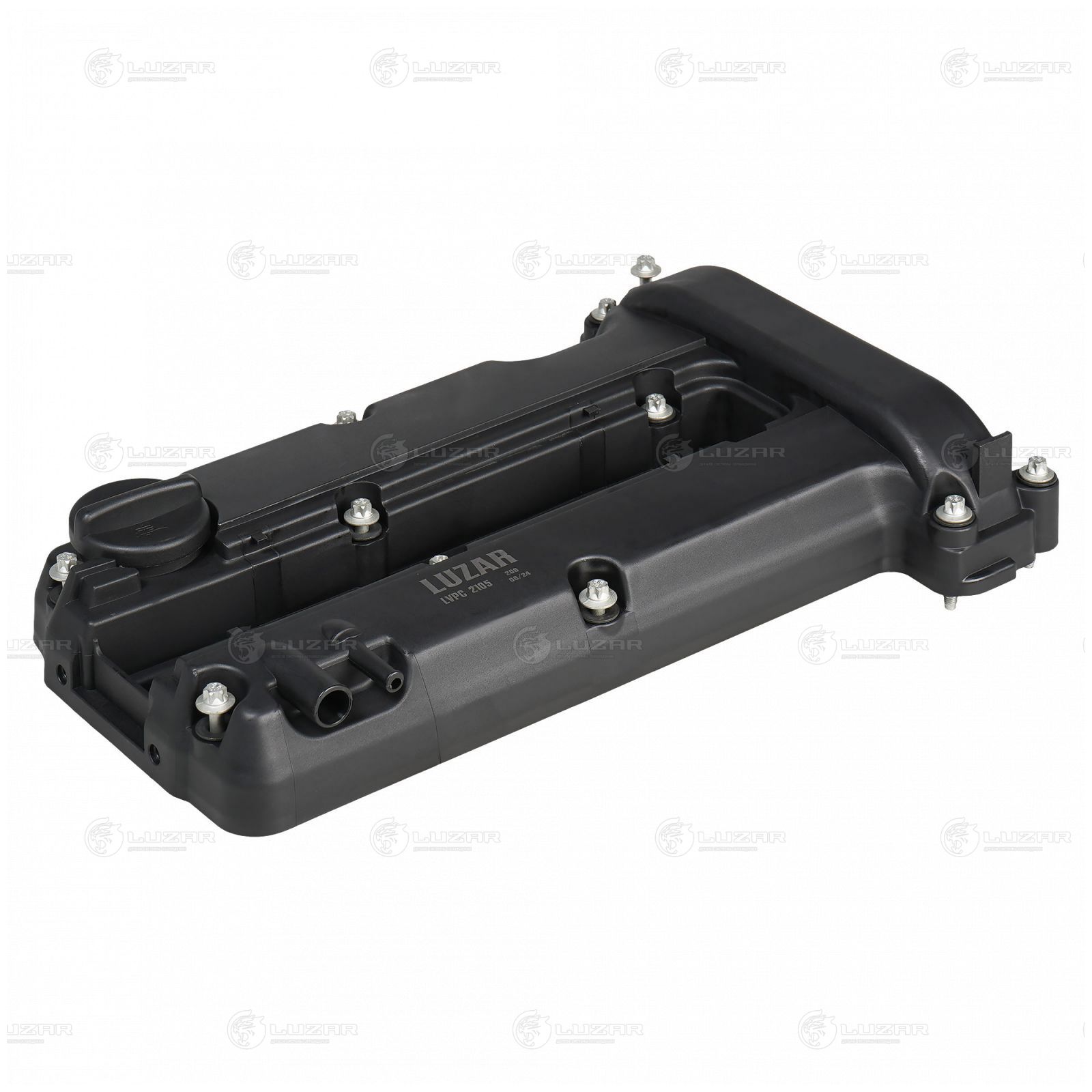 LUZAR LVPC2105 Крышка клапанная для а/м Opel Corsa D (06-)/Astra H (04-) 1.2i/1.4i (с прокл.)