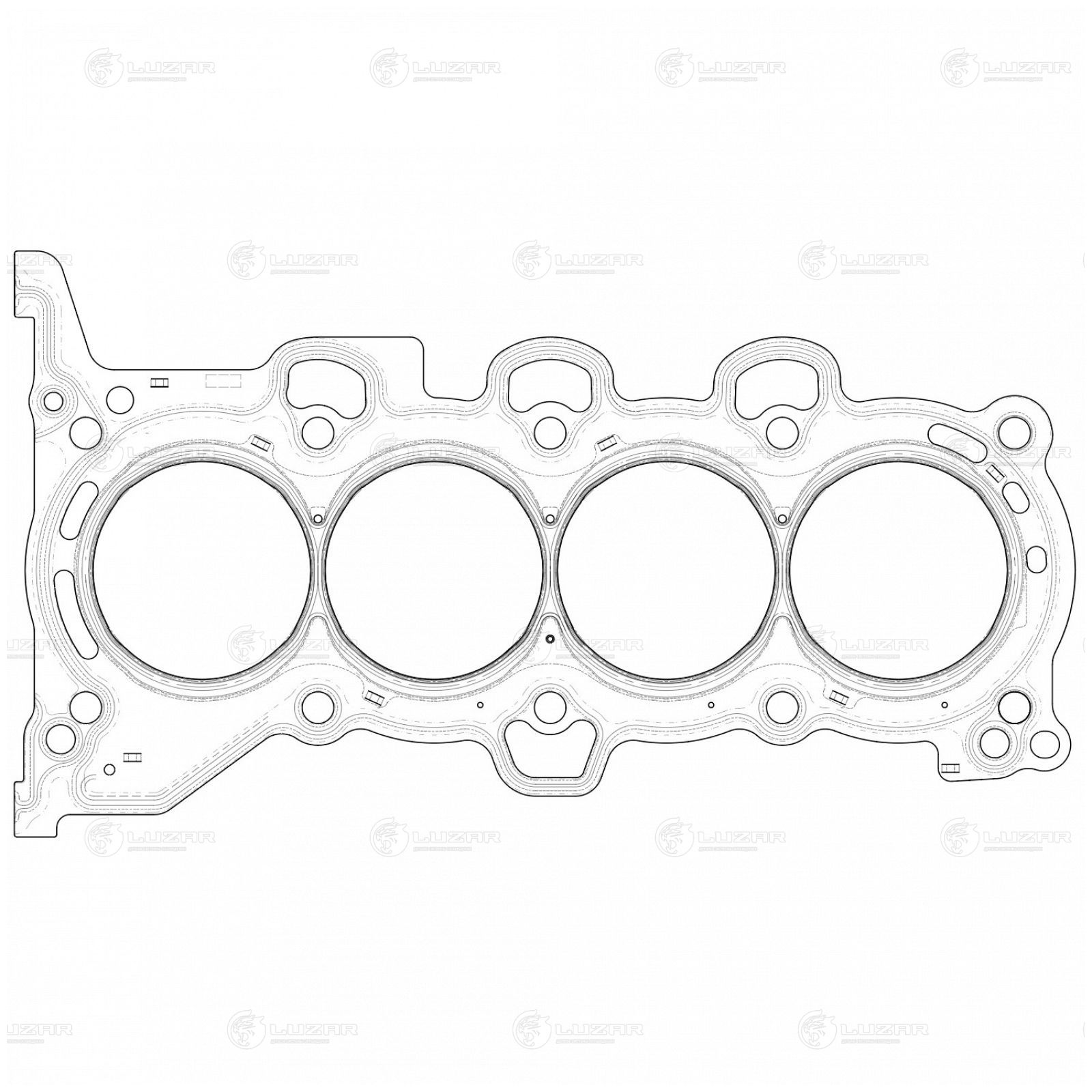 LUZAR LES10813 Прокладка ГБЦ для а/м Hyundai Creta (16-)/Kia Serato (18-) 2.0i [NU]