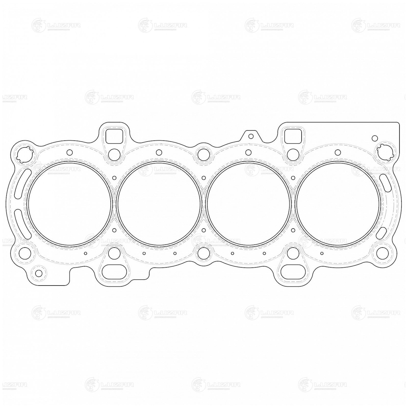 LUZAR LES11003 Прокладка ГБЦ для а/м Ford Focus II (05-) 1.6i [HXDA] (до 2007) (LES 11003)