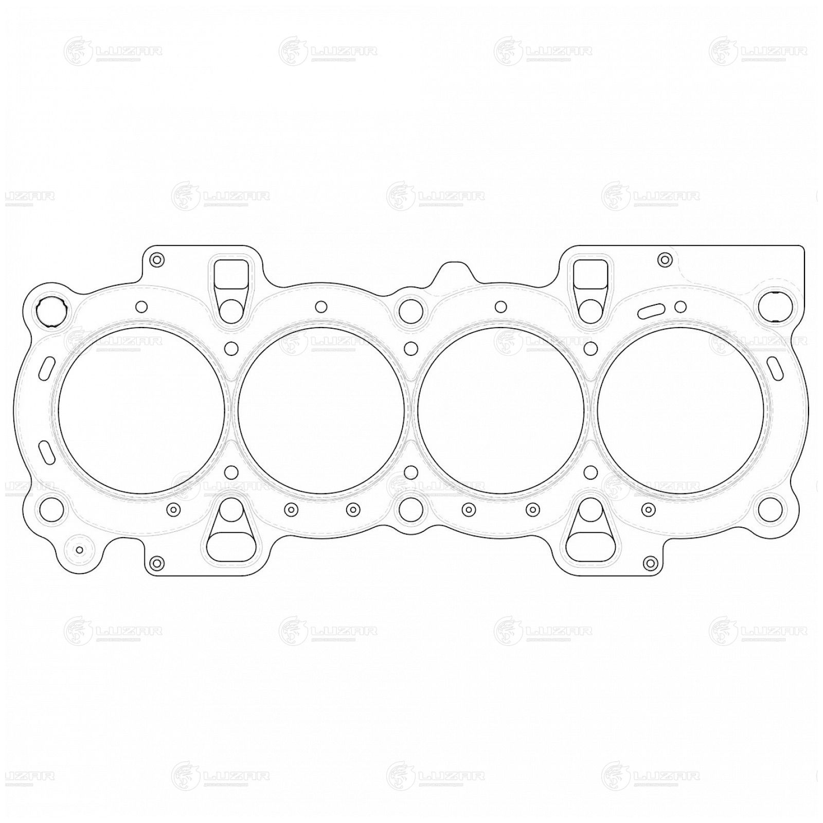 LUZAR LES11011 Прокладка ГБЦ для а/м Ford Fusion (02-)/Fiesta (01-)/Focus I (98-) 1.6i [FYJA...] (до 11/02) (LES 11