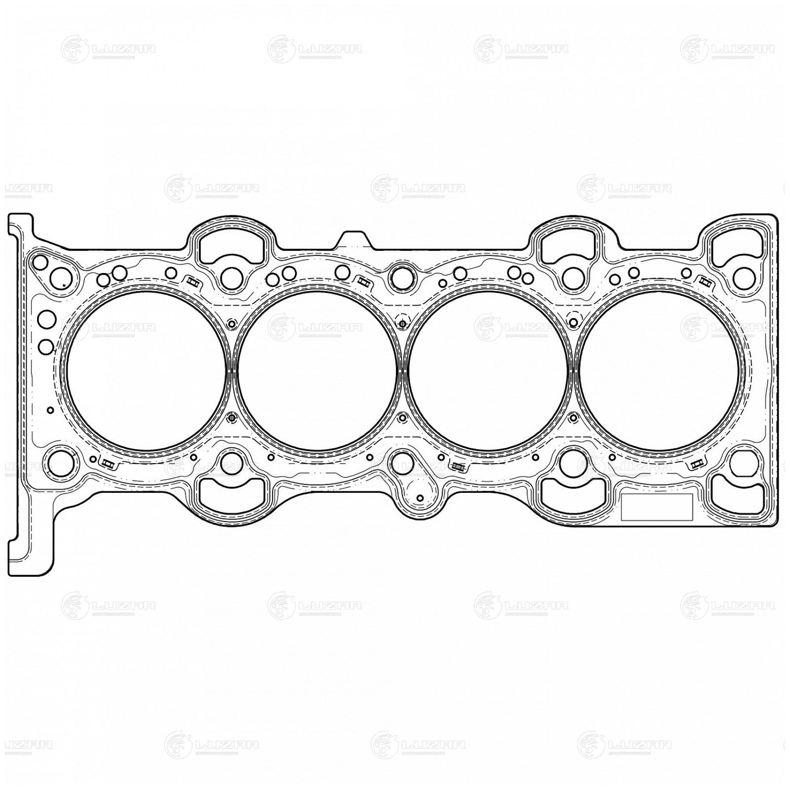 LUZAR LES11023 Прокладка ГБЦ для а/м Ford Focus III (11-) 2.0i [XQDA] (LES 11023)