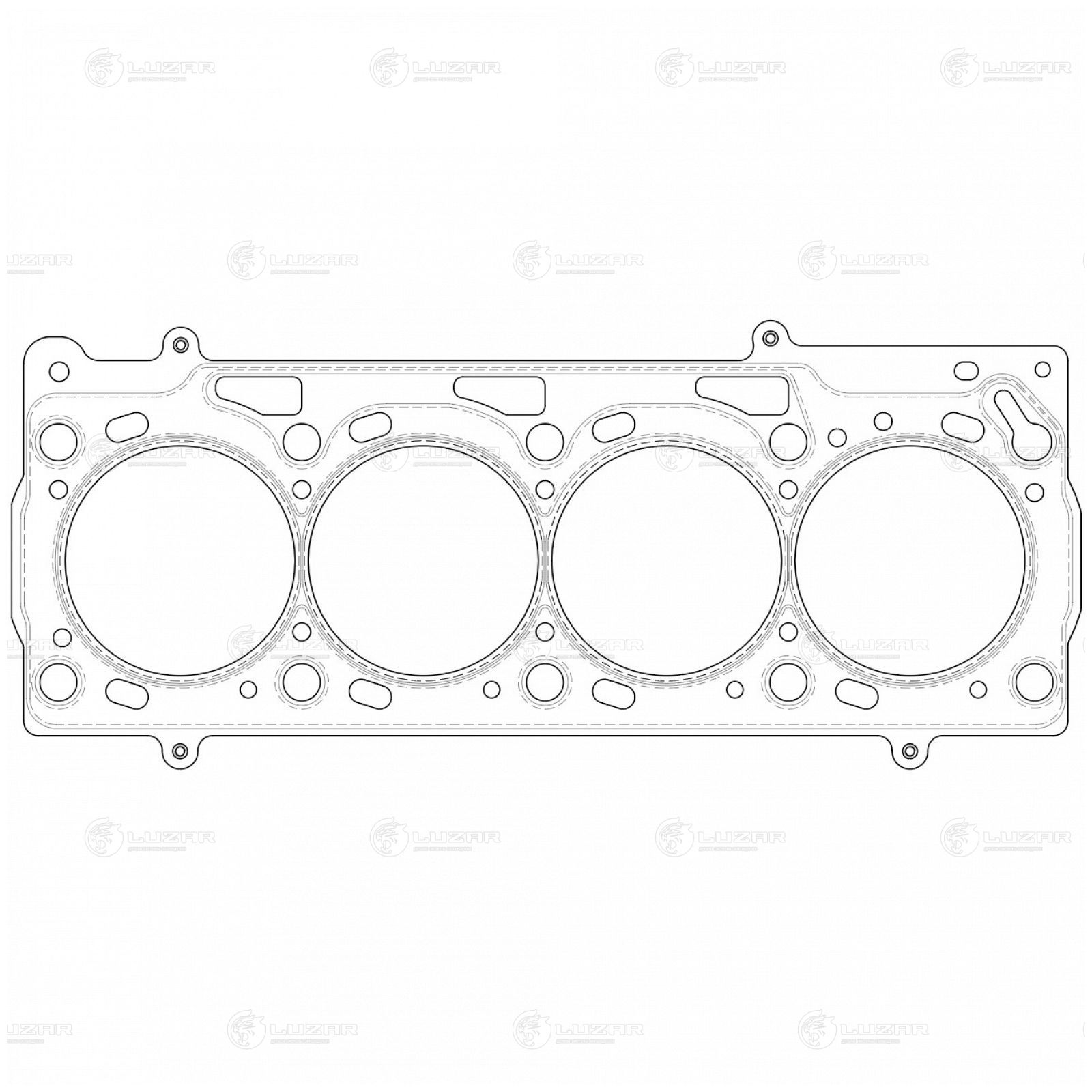 LUZAR LES11809 Прокладка ГБЦ для а/м Skoda Octavia A4 (96-)/(04-)/Fabia (99-)/Roomster (06-) 1.4i (LES 11809)