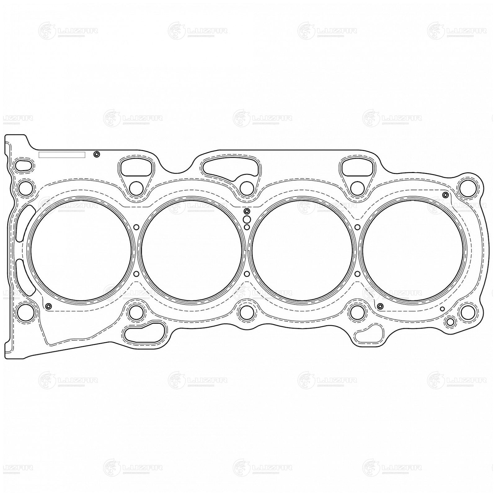 LUZAR LES11911 Прокладка ГБЦ для а/м Toyota RAV4 (00-)/(06-)/Avensis (03-)/Camry (01-) 2.0i [1AZ-FE] (LES 11911)