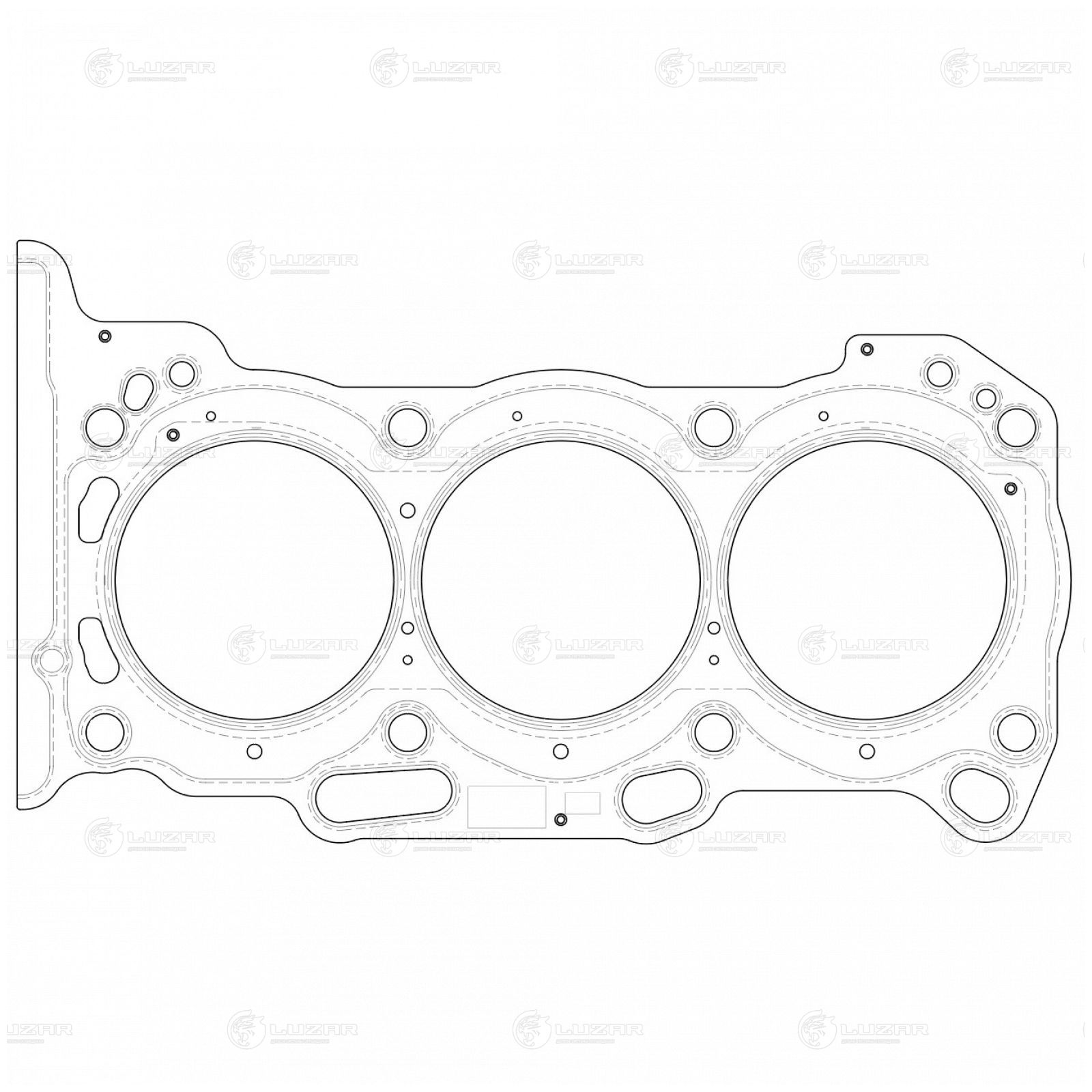 LUZAR LES11912 Прокладка ГБЦ для а/м Toyota Highlander (07-)/Lexus RX (08-) 3.5i (прав.) [2GR] | прав |