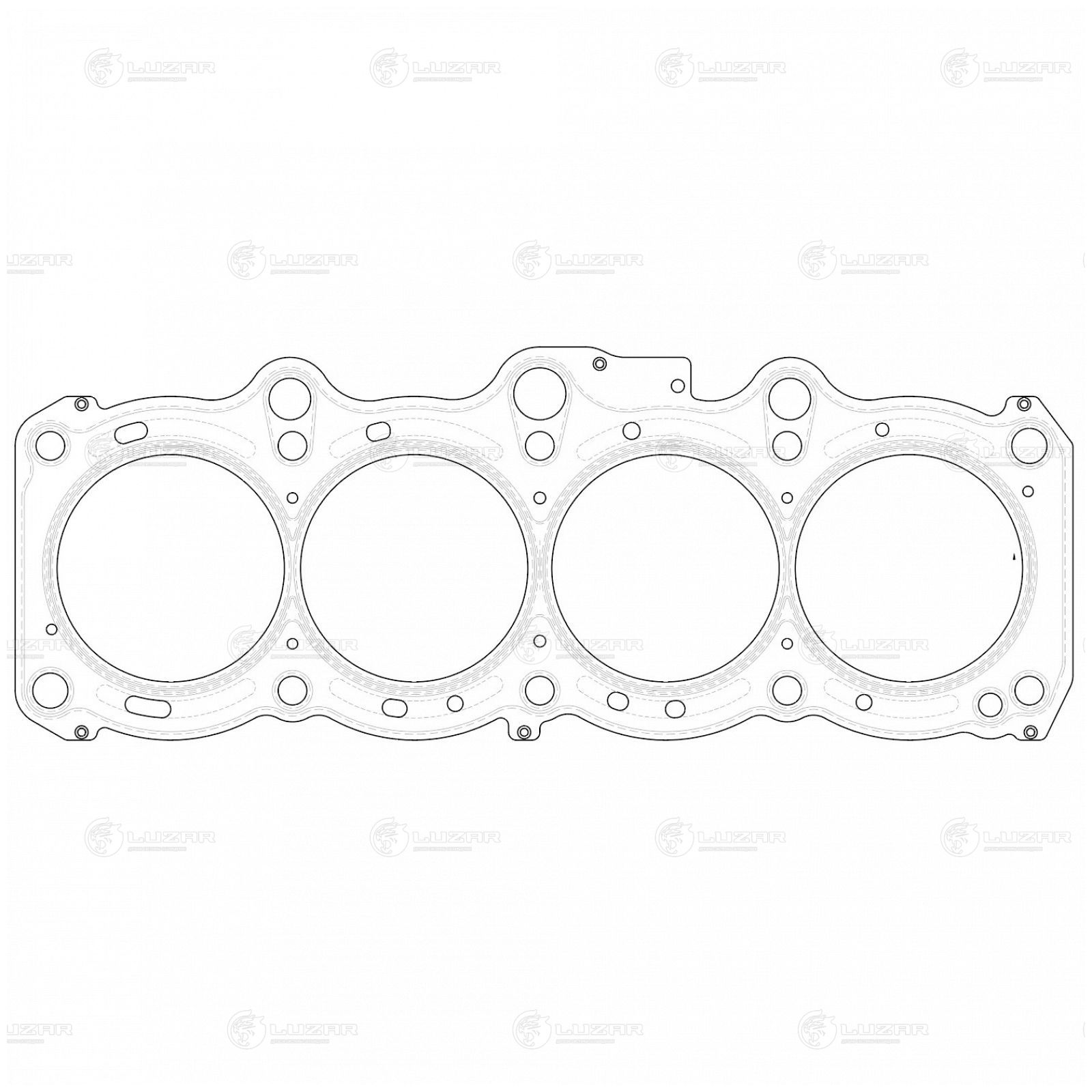 LUZAR LES11914 Прокладка ГБЦ для а/м Toyota Ipsum (96-)/RAV4 (94-)/Caldina (92-) 2.0i [3S-FE] (LES 11914)