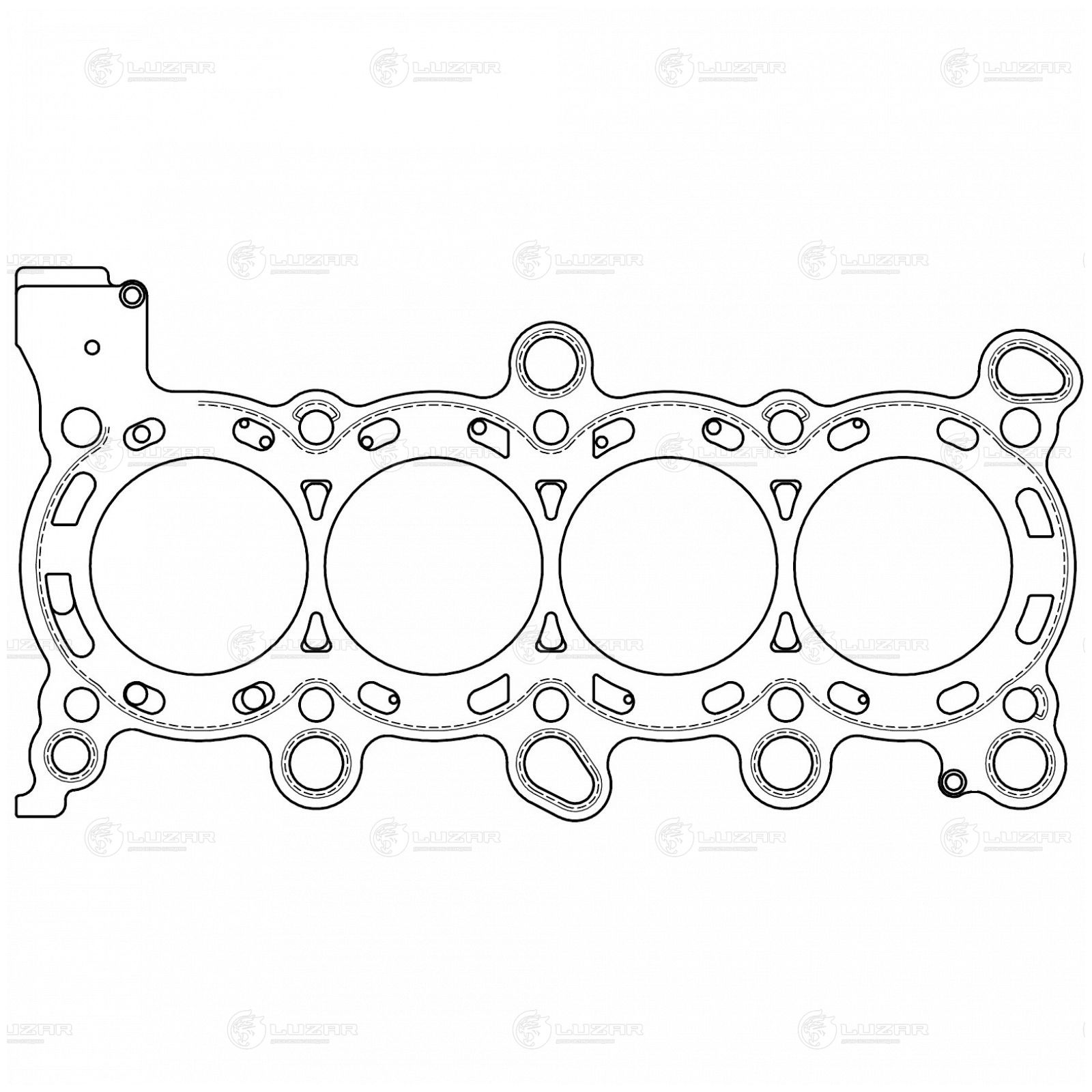 LUZAR LES12301 Прокладка ГБЦ для а/м Honda CR-V (06-)/Civic VIII (06-)/Accord (08-) 1.8i/2.0i [R] (LES 12301)
