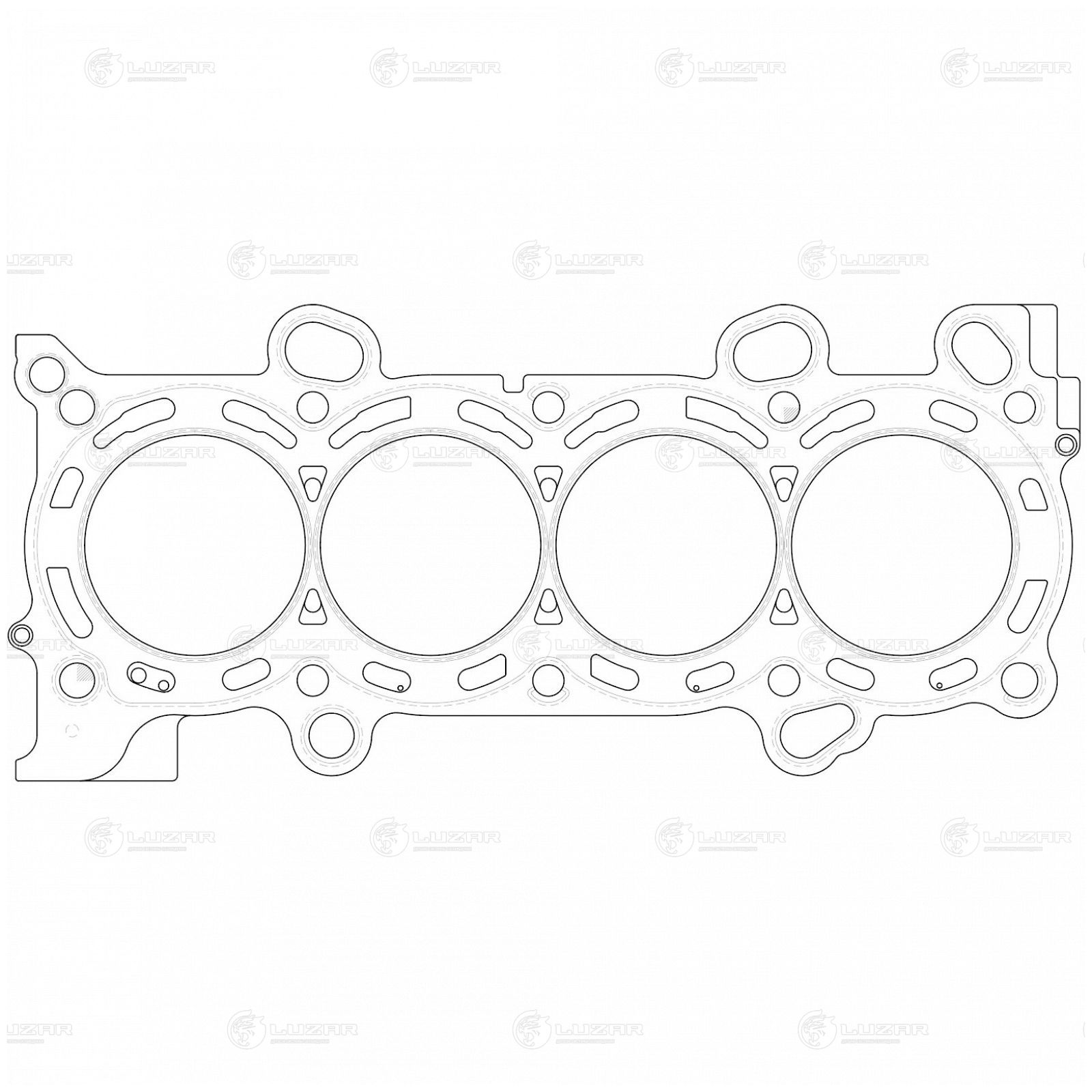 LUZAR LES12303 Прокладка ГБЦ для а/м Honda CR-V (02-)/(06-)/Accord (02-) 2.0i/2.4i [K] (LES 12303)