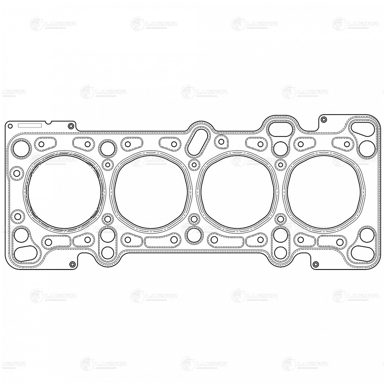 LUZAR LES12505 Прокладка ГБЦ для а/м Mazda Demio (06-) 1.3i [B3] (LES 12505)
