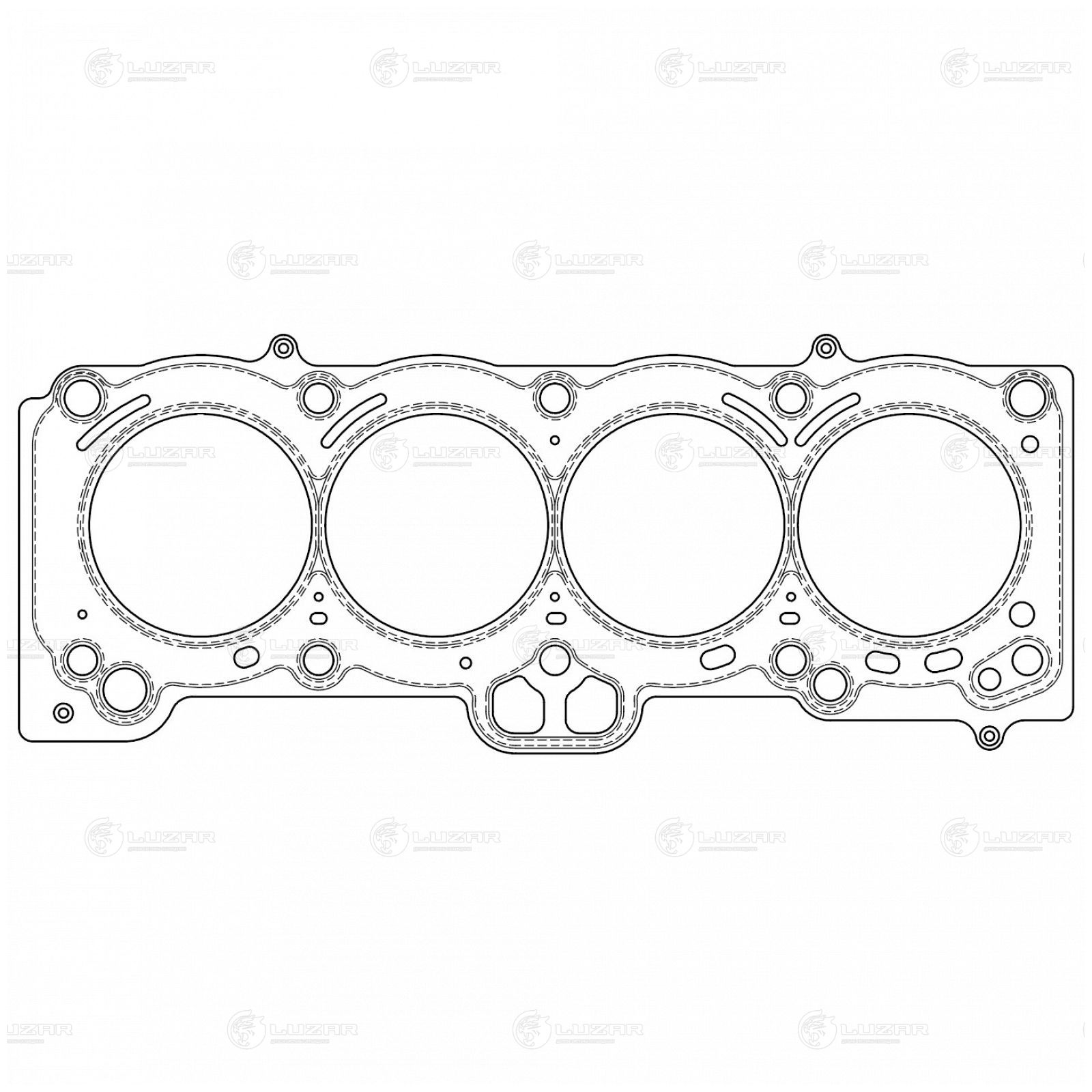 LUZAR LES13004 Прокладка ГБЦ для а/м Toyota Corona (96-)/Caldina (97-) 1.8i [7A-FE] (LES 13004)