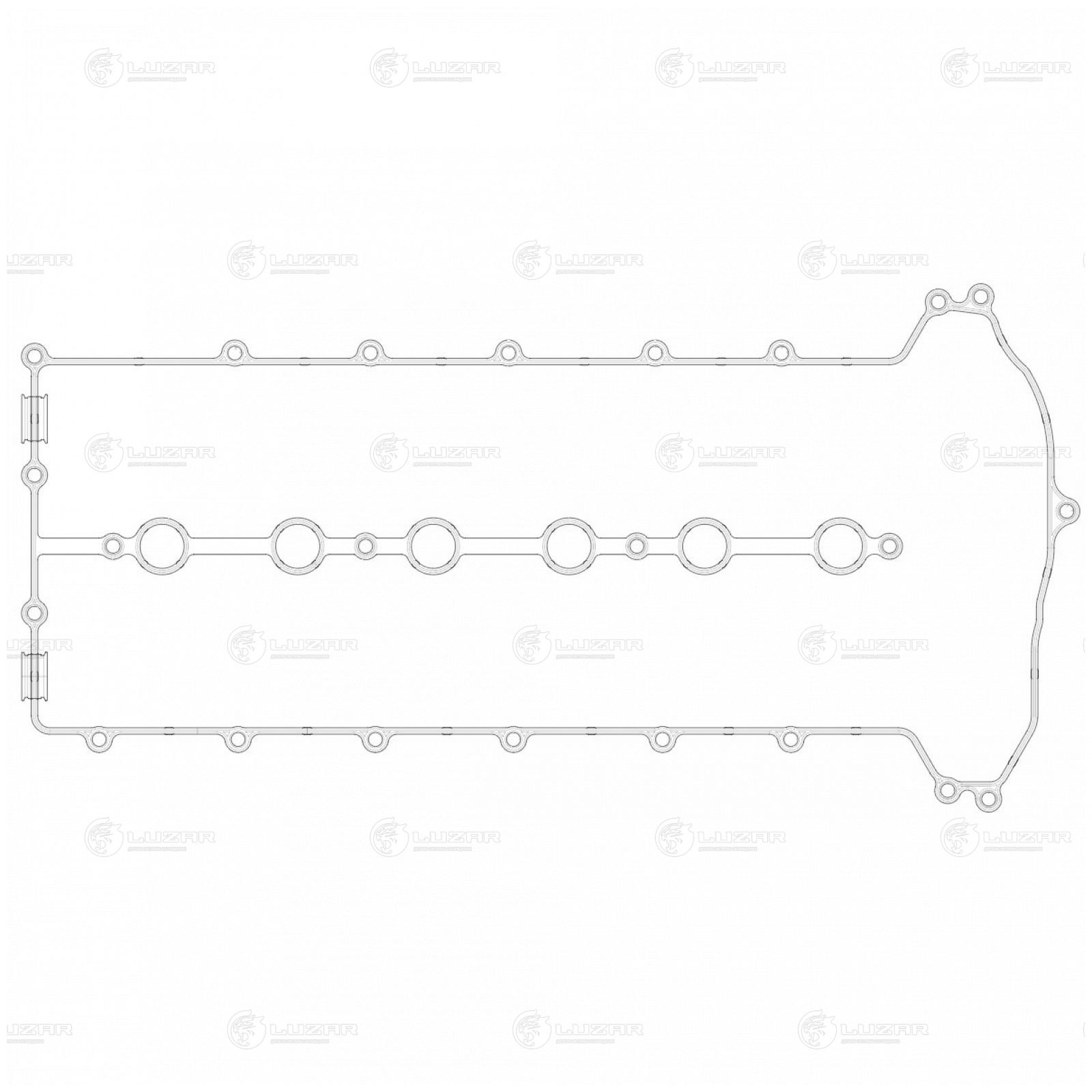 LUZAR LES20510 Прокладка клапанной крышки для а/м Chevrolet Epica (06-) 2.0i (LES 20510)